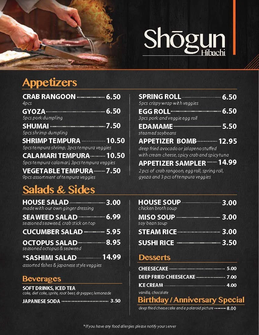 Menu Hibachi Grill Near Supreme Chinese Buffet Hibachi Grill