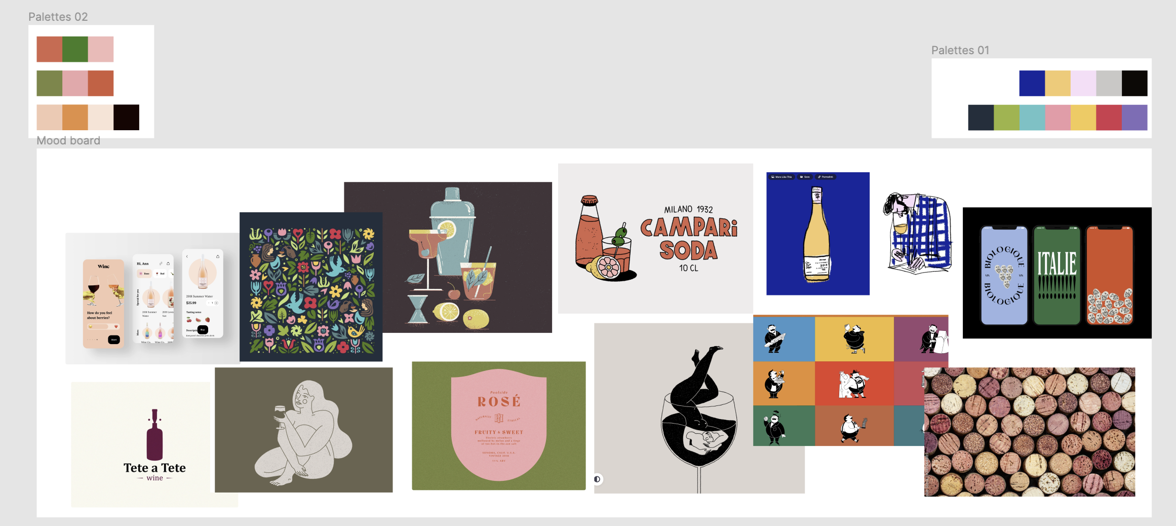 Mood Board and Initial Ideas

I start the project by researching images and colors in regards to the client’s needs, I follow the Task Flow to create the initial Wireframe.
