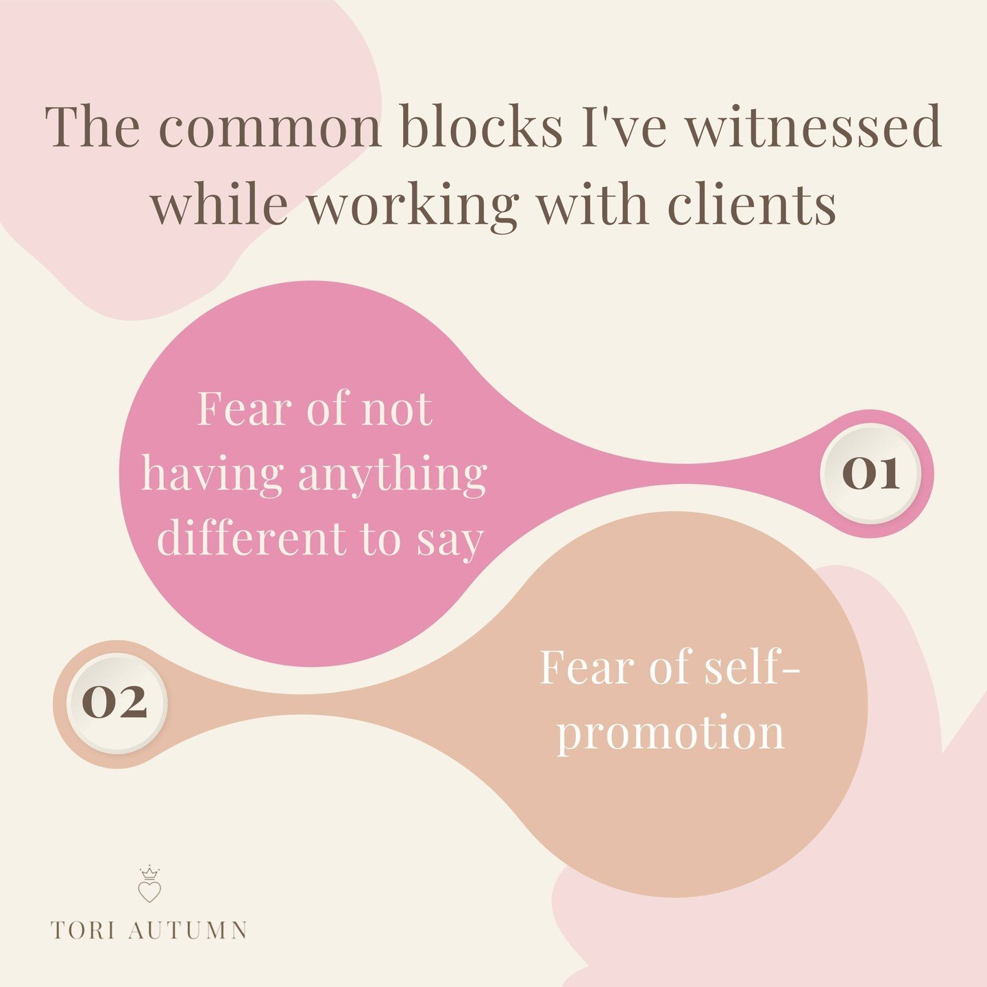 You can&rsquo;t do marketing without visibility.

And there are a lot of blocks to visibility.

Here are some of the common blocks I've witnessed while working with clients👇🏽

1. Fear of not having anything different to say

There is a reason your 
