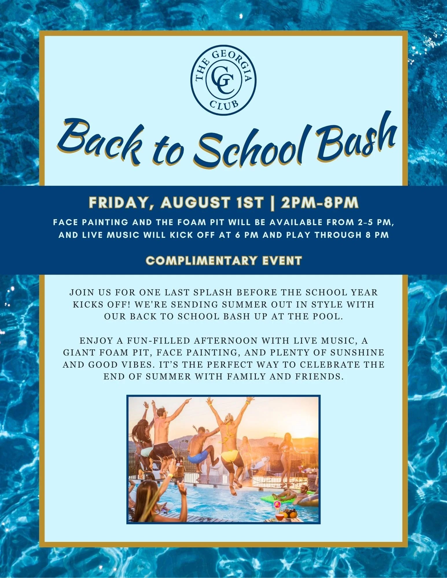 The Georgia Club Members Only Event | Back to School Bash