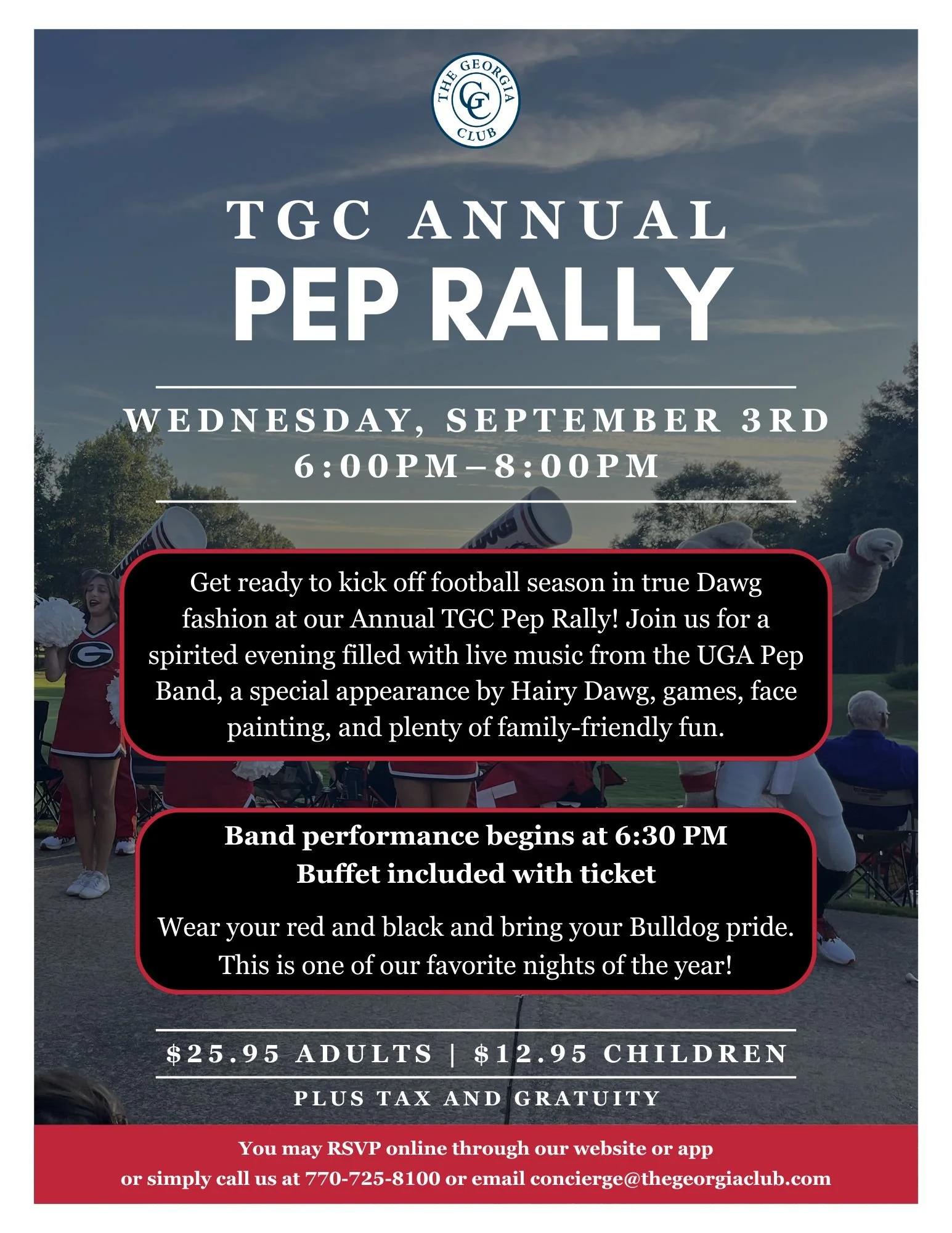 The Georgia Club Members Only Event | Annual Pep Rally