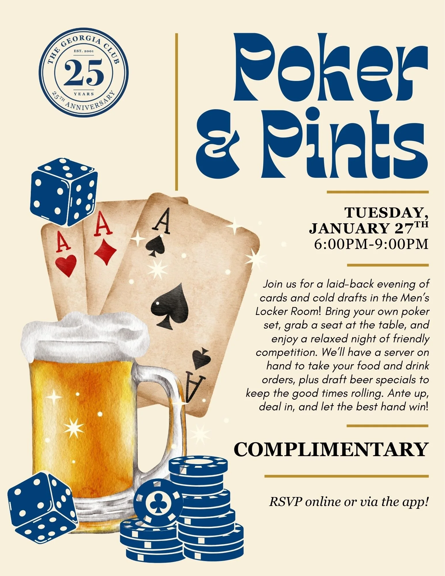The Georgia Club Members Only Event | Poker &amp; Pints