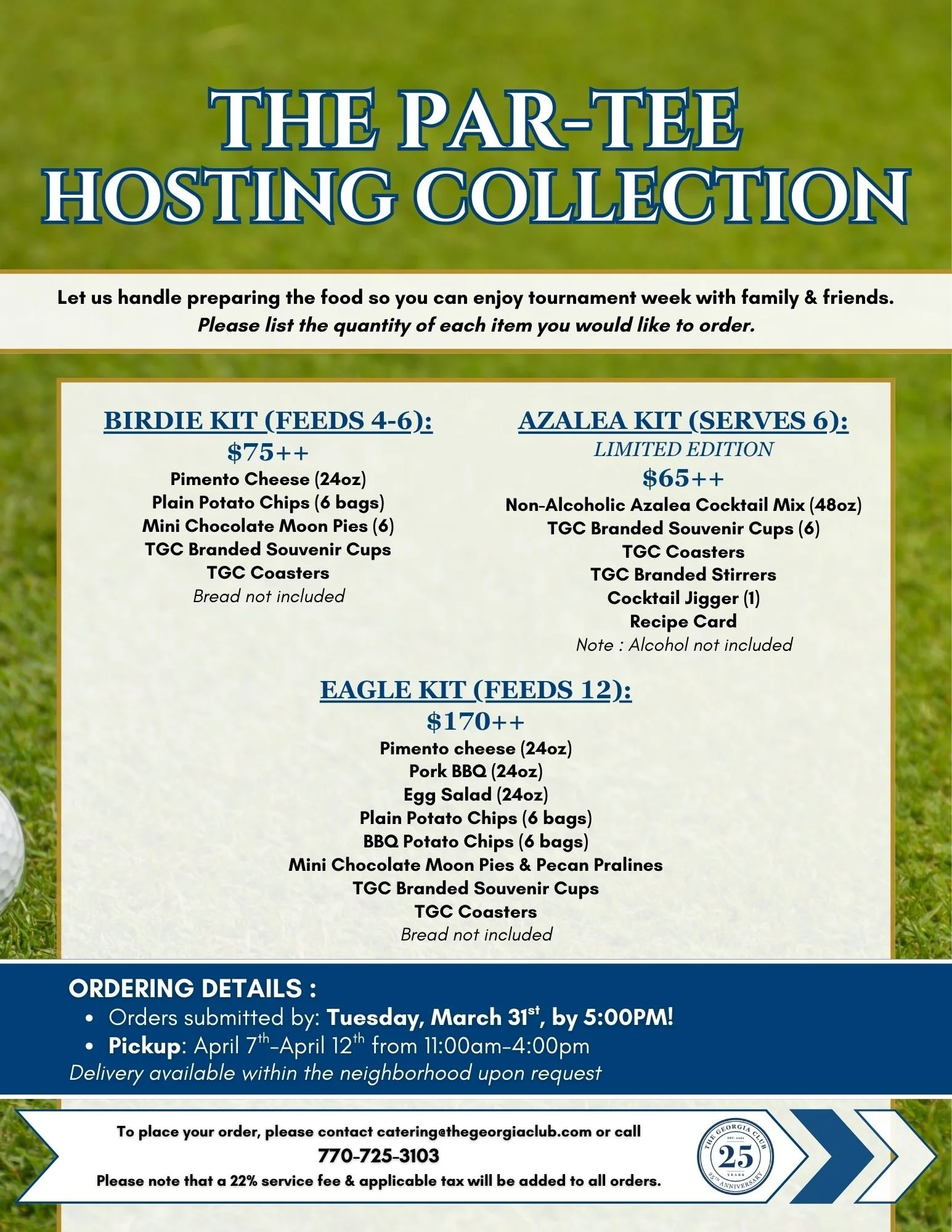 The Georgia Club Members Only Event | The Par-Tee Hosting Collection