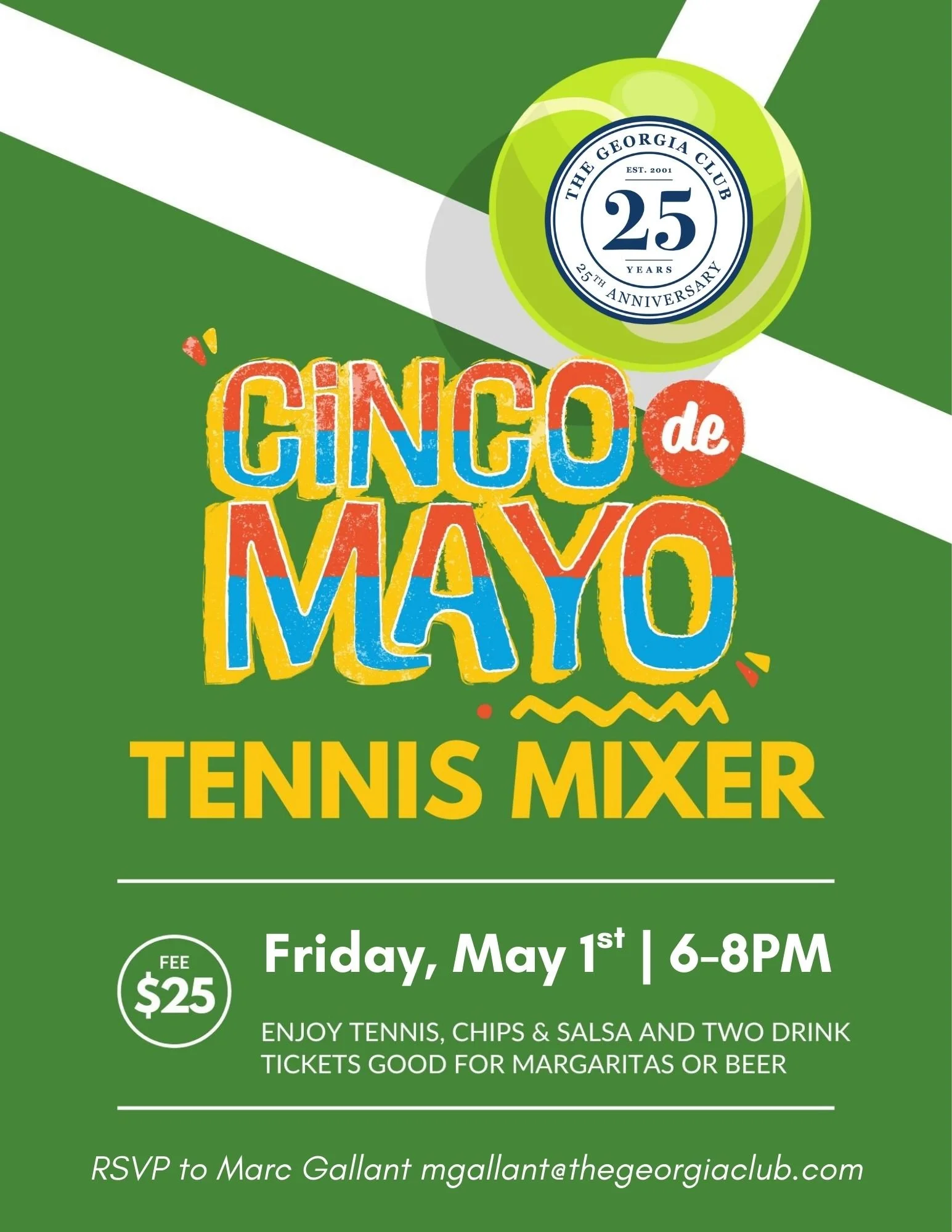 The Georgia Club Members Only Event | Cinco De Mayo Tennis Mixer