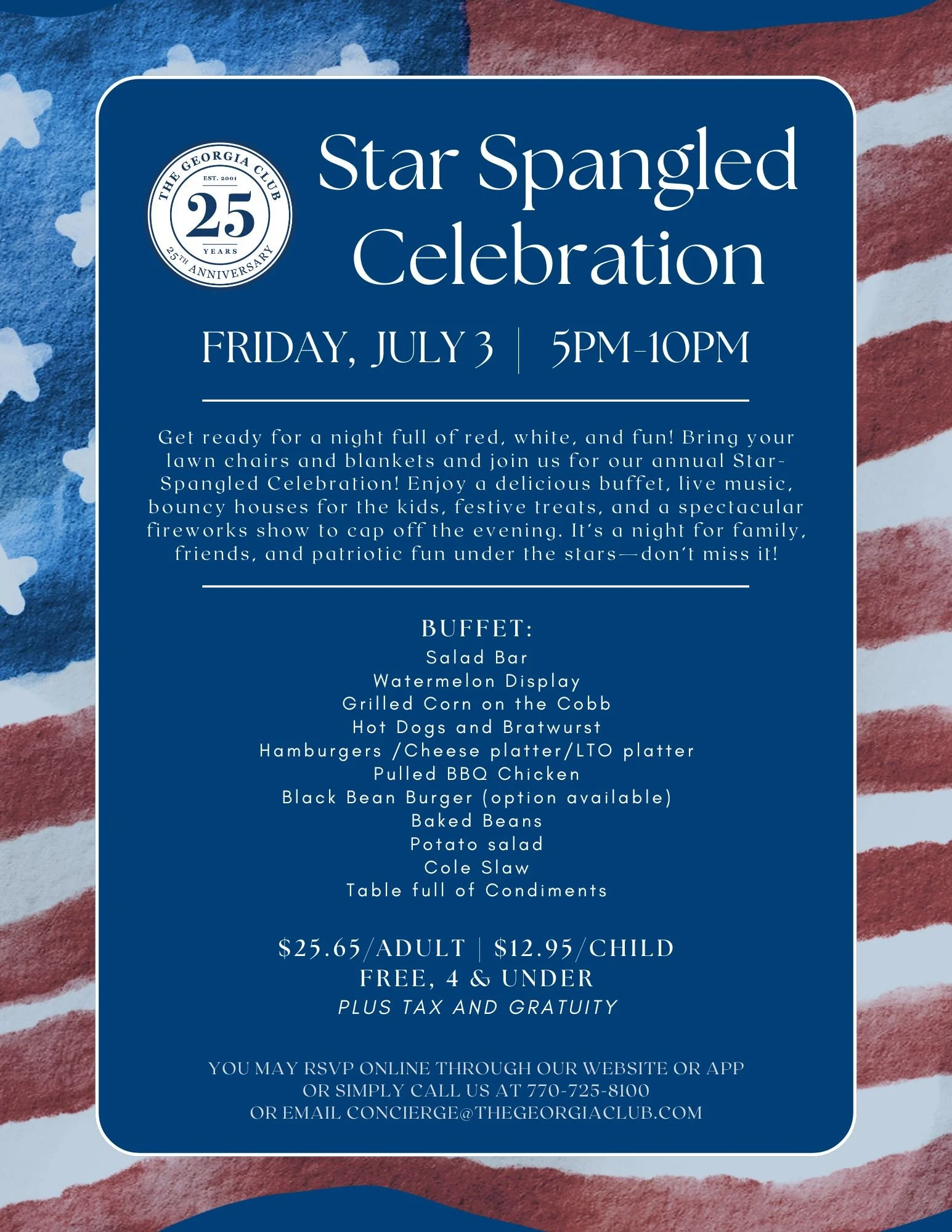 The Georgia Club Members Only Event | Star Spangled Celebration