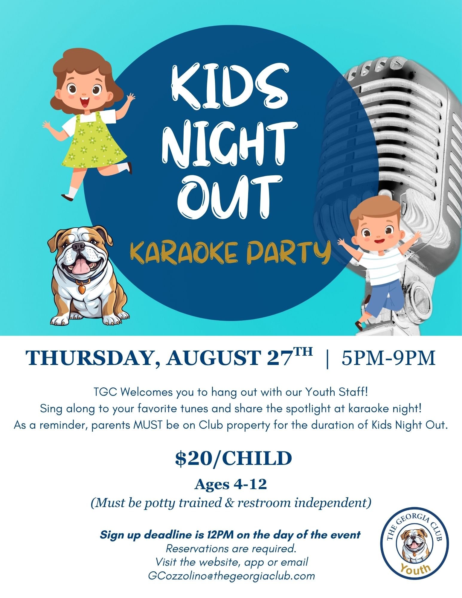 The Georgia Club Members Only Event | Kids Night Out
