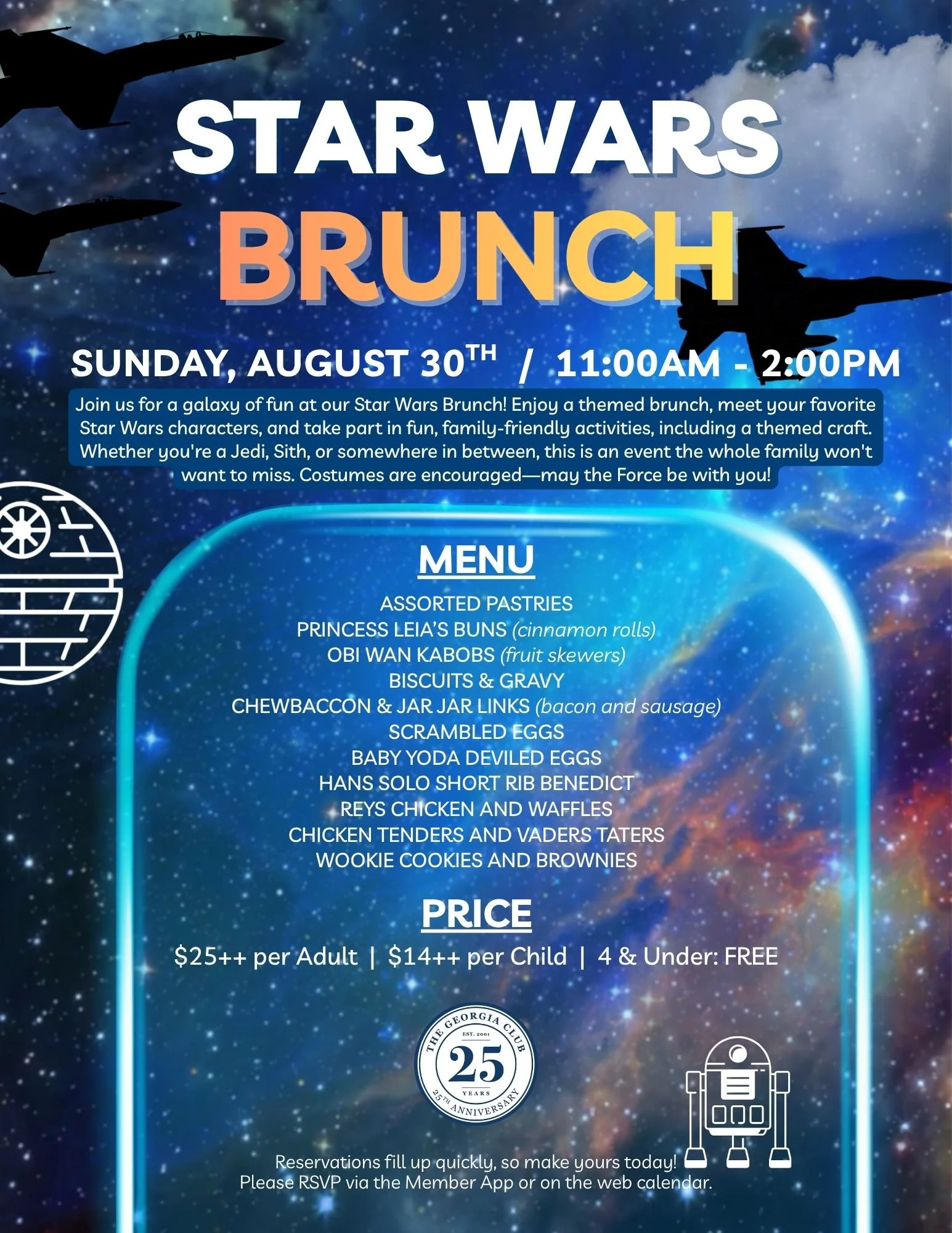 The Georgia Club Members Only Event | Star Wars Brunch