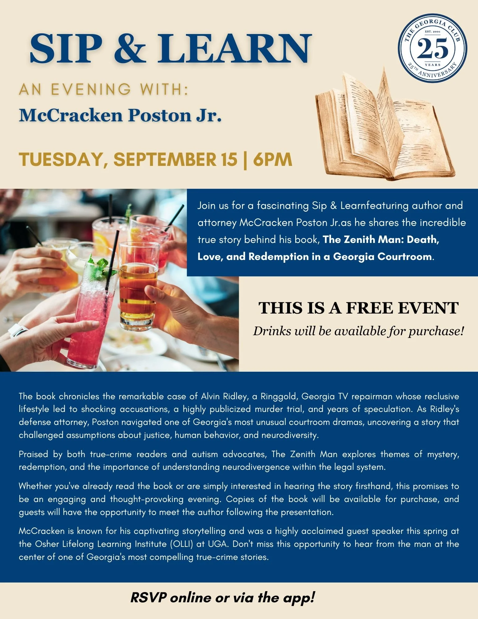 The Georgia Club Members Only Event | Sip &amp; Learn
