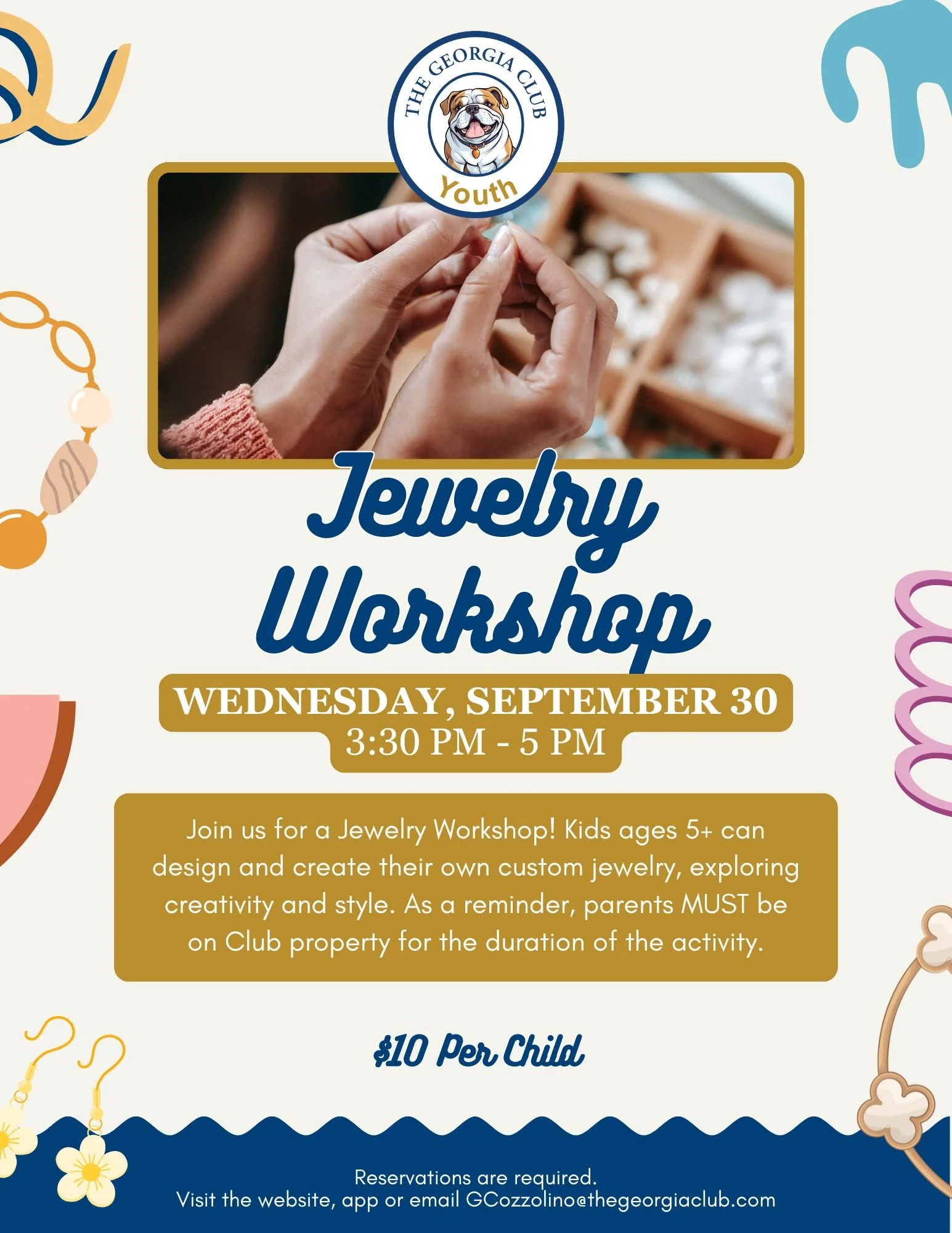 The Georgia Club Members Only Event | Youth Jewelry Workshop