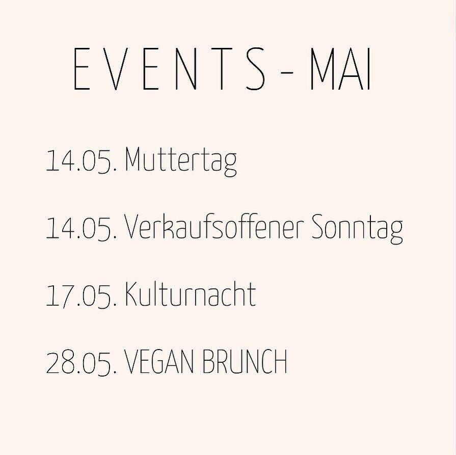 #events im M A I 
⠀⠀⠀⠀⠀⠀⠀⠀⠀
- kleiner &Uuml;berblick, was dich in den kommenden Wochen alles erwartet. 
⠀⠀⠀⠀⠀⠀⠀⠀⠀
#event #veranstaltungen #wei&szlig;enhorn #ulm #neuulm #illertissen #v&ouml;hringen