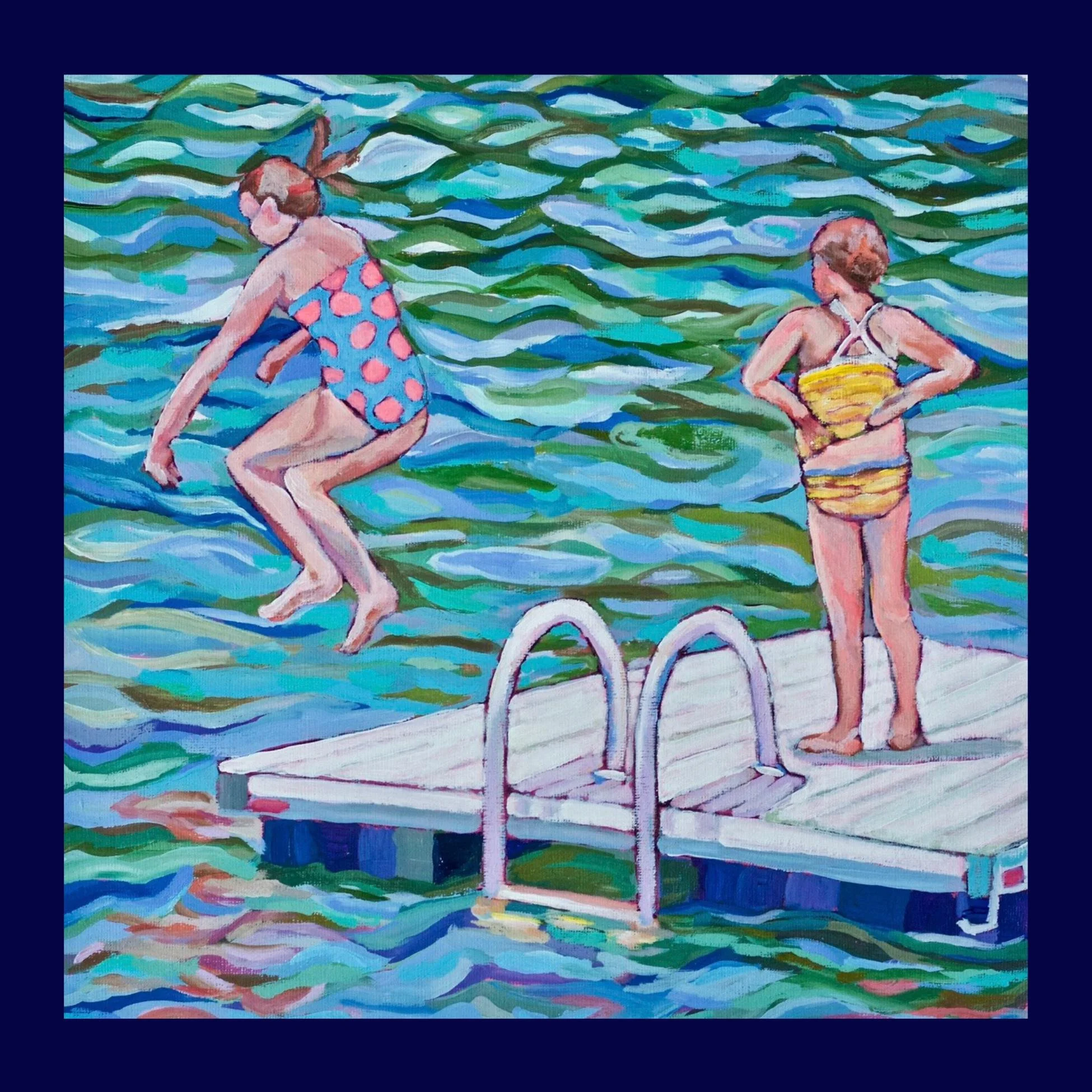 Petite Print - Great Pond Sunset 6x6 Giclee Print