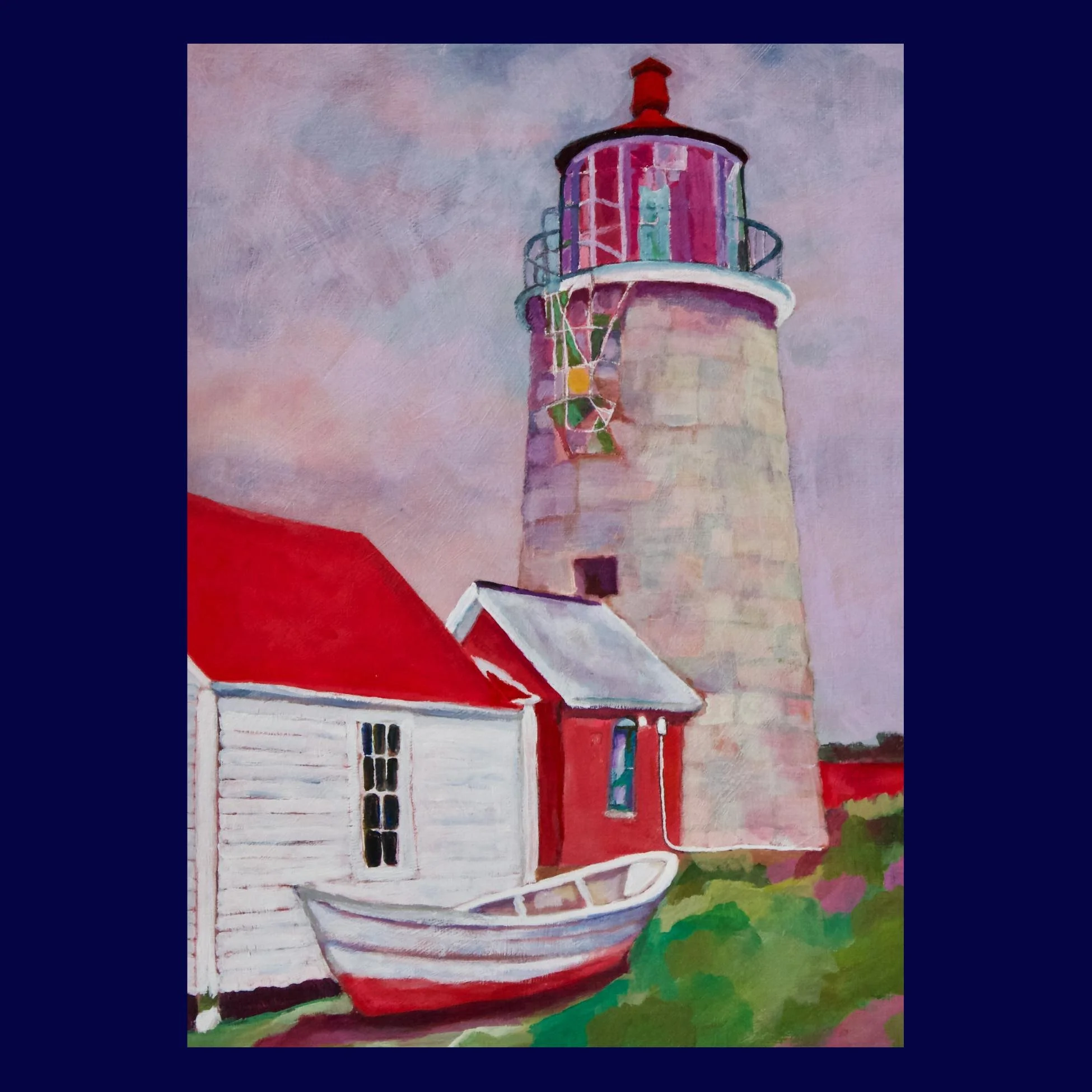 Petite Print - Monhegan Island Lighthouse 5x7 Giclee Print