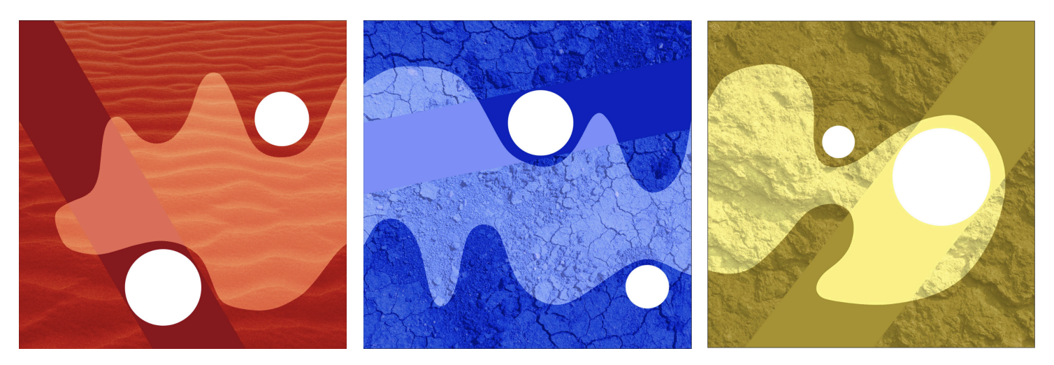 A series of three album covers; for my Graphic Design and Digital Tools course.
