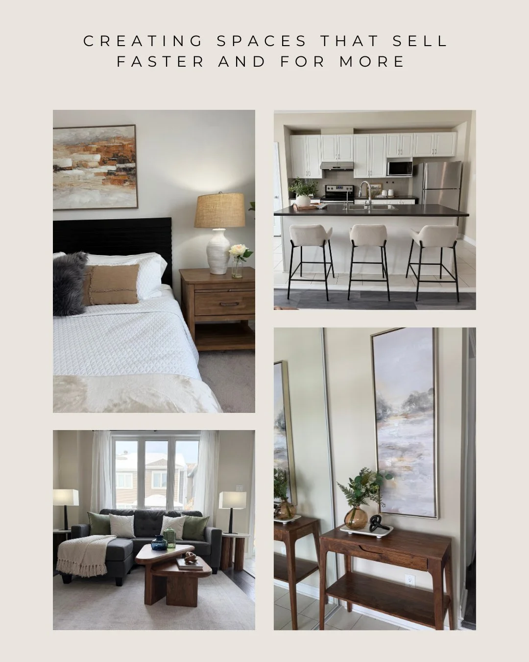 Believe in the power of transformation! The right accessories can elevate your space into a buyer's dream come true. Here's a stunning example of how a few thoughtful touches can revitalize the look of a room.

#trendsetterhomestaging #homestagingwor