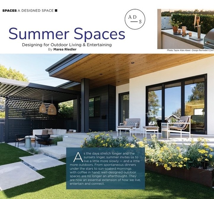 As the days grow longer and the light lingers a little later, summer invites us to slow down and step outside.
Spaces that blur the line between indoors and out feel more essential than ever &mdash; places to gather, recharge, and soak up the moment.