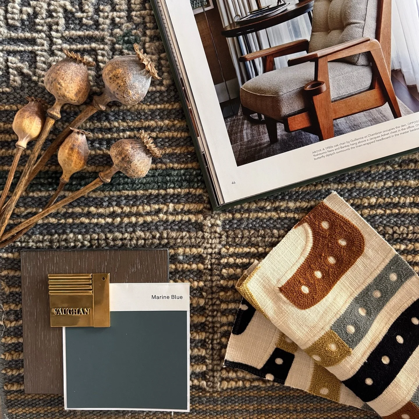 Grounded tones and tactile layers&mdash;an easy balance of pattern, color, and comfort.