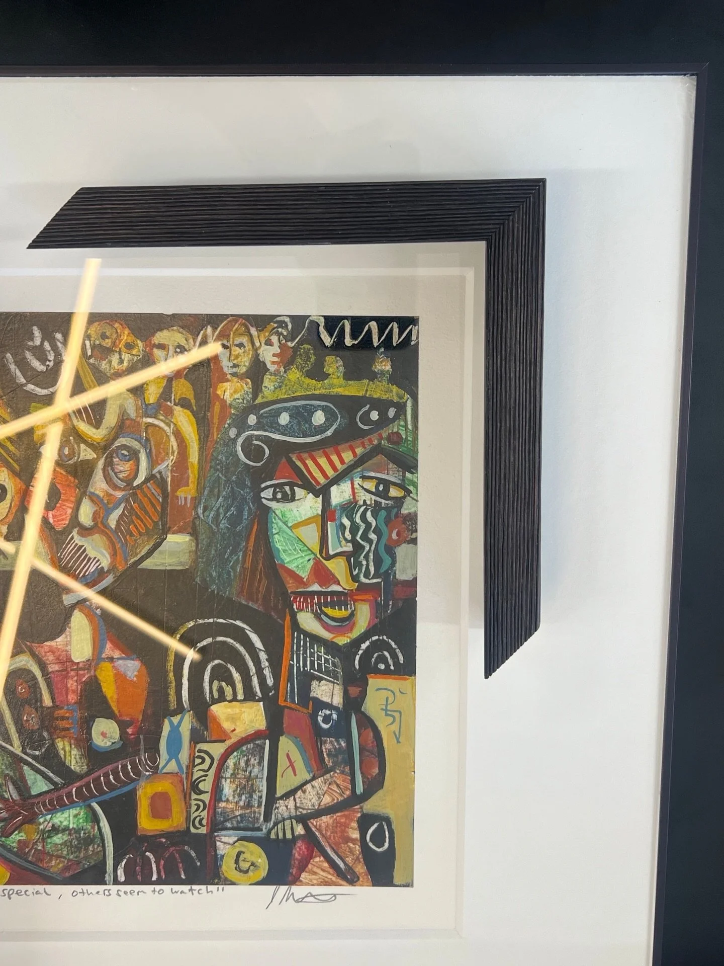 Framing selections today at Impact Visual Arts ✨
Selecting the perfect finishes to complement our client&rsquo;s collection and bring each piece to life.