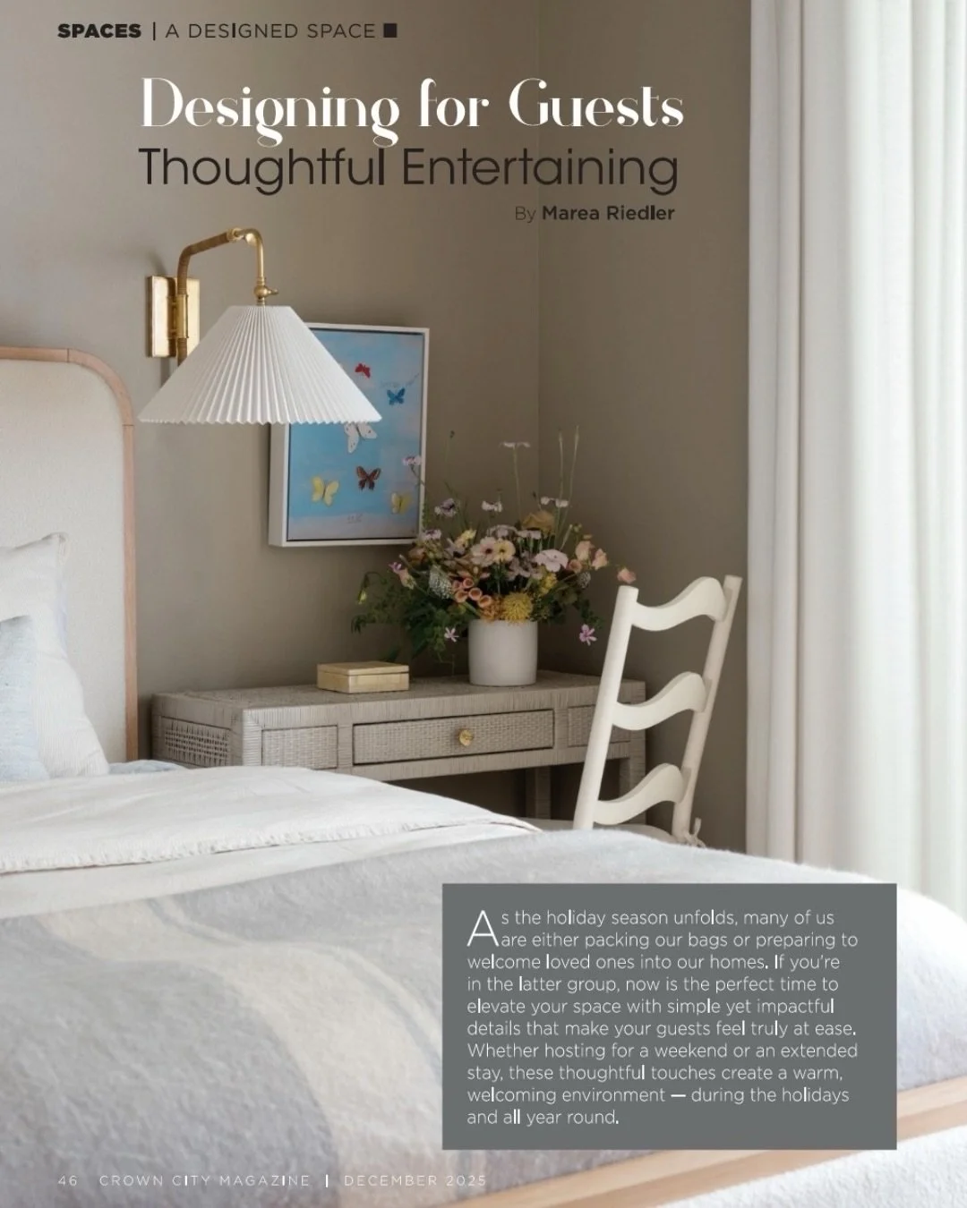 As the holidays arrive and our homes fill with movement, meaning, and a few extra guests, we&rsquo;re reminded how powerful thoughtful details can be.
⠀⠀⠀⠀⠀⠀⠀⠀⠀
We&rsquo;re honored to be featured in this month&rsquo;s issue of Coronado Magazine (@cro
