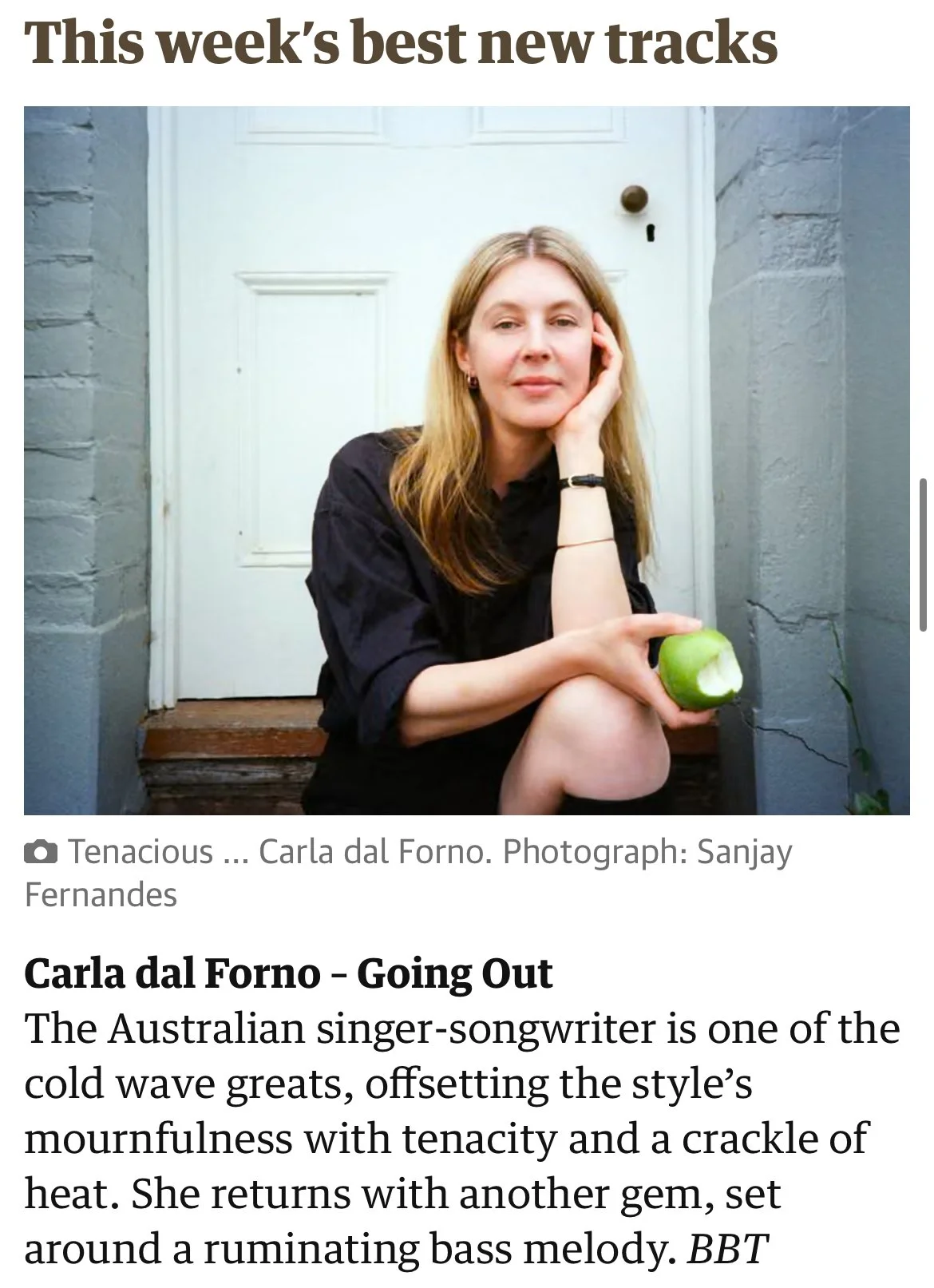 Carla Dal Forno - Guardian Playlist