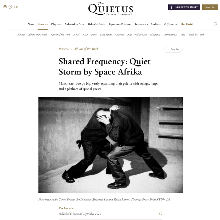 Space Afrika - The Quietus - Album of The Week