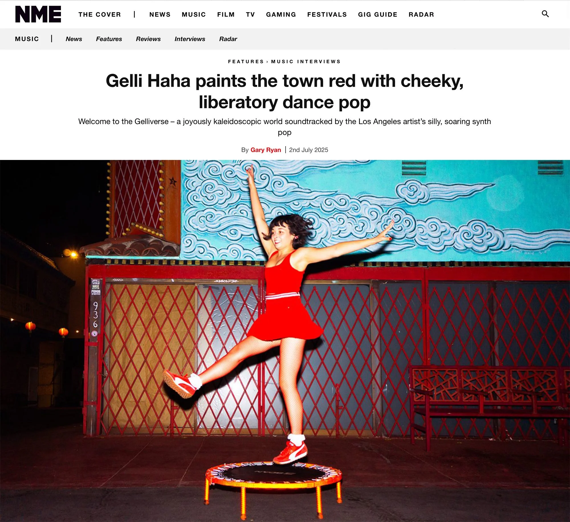 Gelli Haha - NME - Feature - 2nd July 2025
