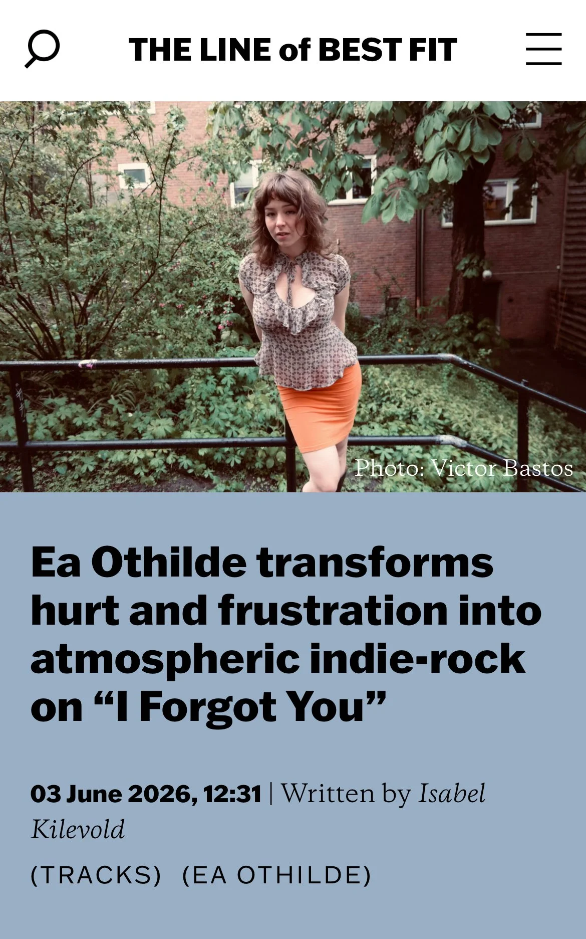 Ea Othilde - The line of Best Fit - Interview