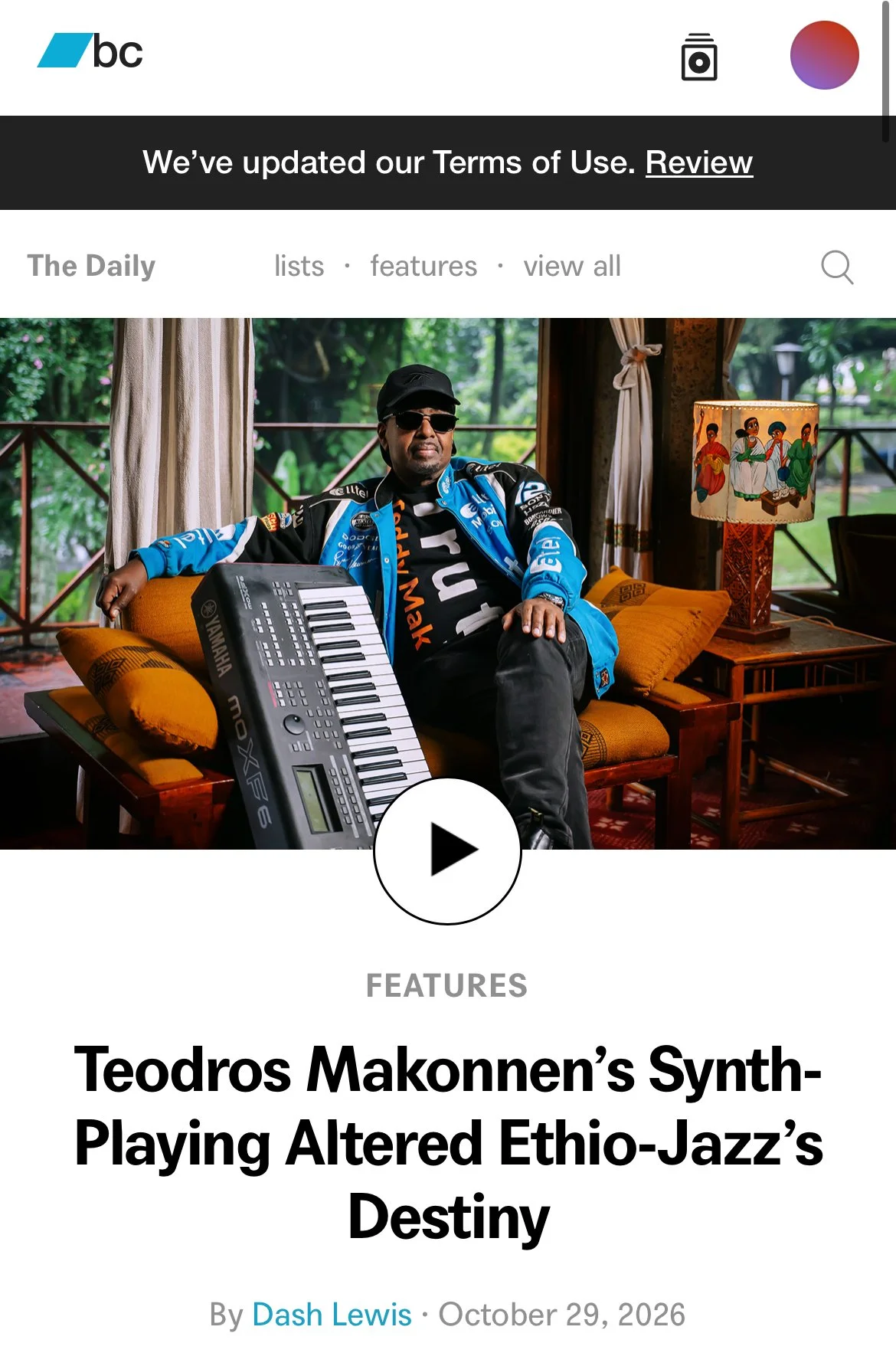 Teodros Makonnen - Bandcamp Daily - Feature