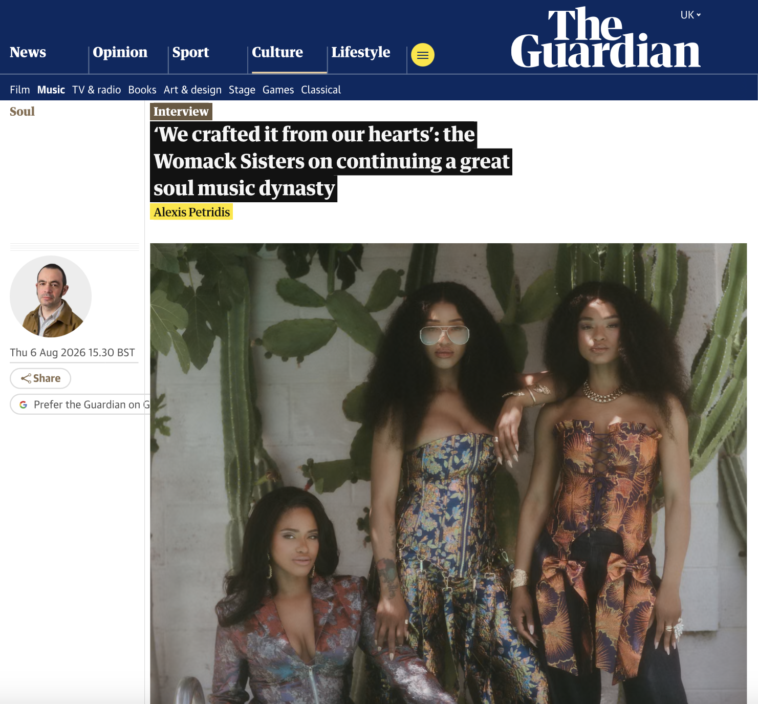 The Womack Sisters - The Guardian - Feature - August 2026