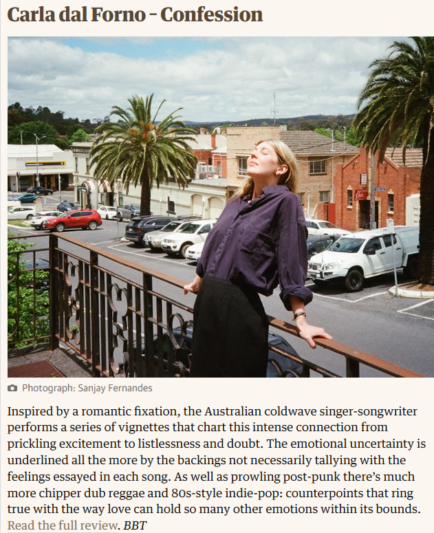 Carla dal Forno - The Guardian - The best albums of 2026 so far