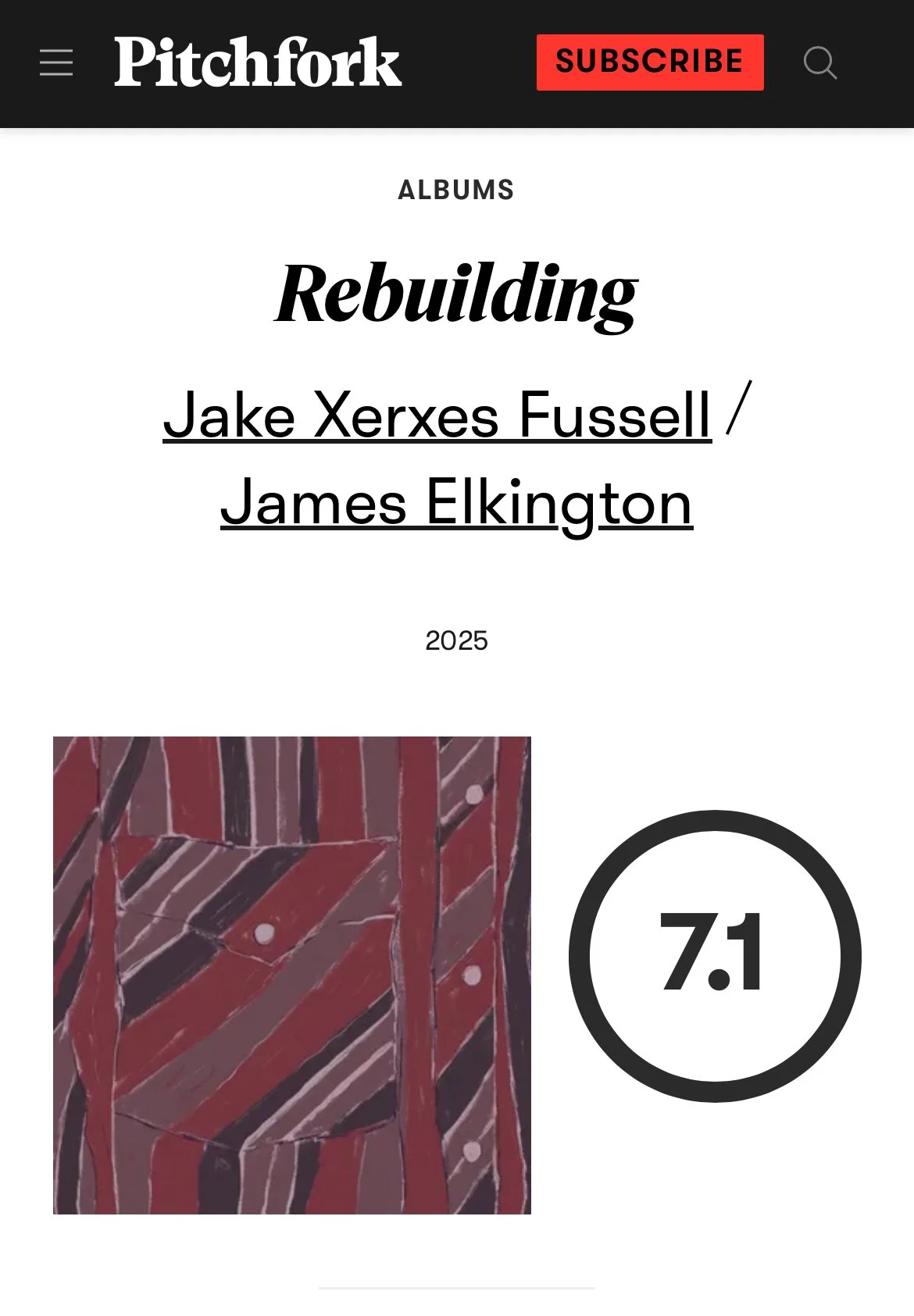 Jake Xerxes Fussell / James Elkington - Pitchfork - Album Review