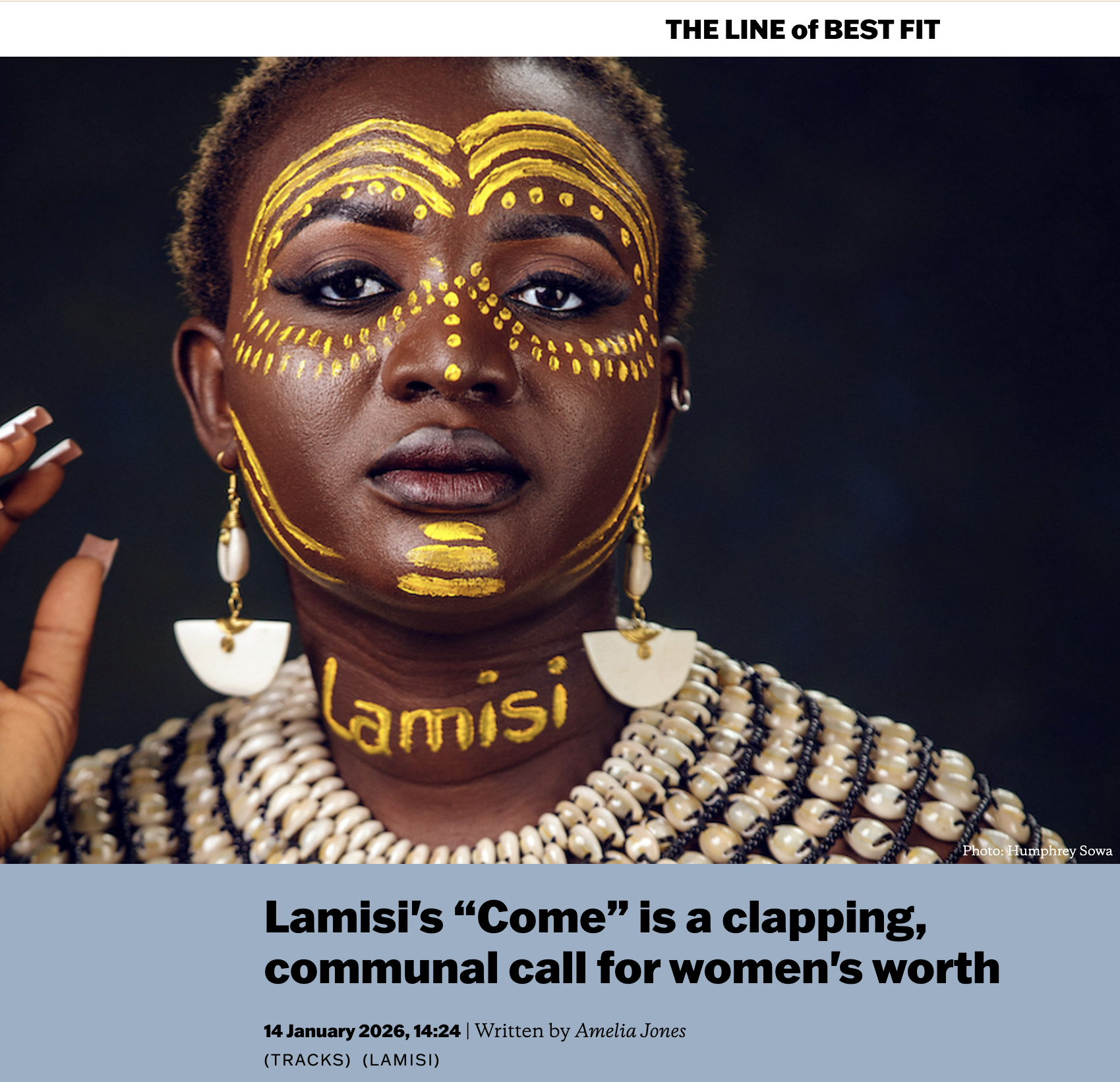 Lamisi - The Line of Best Fit - Discovery Feature - January 2026