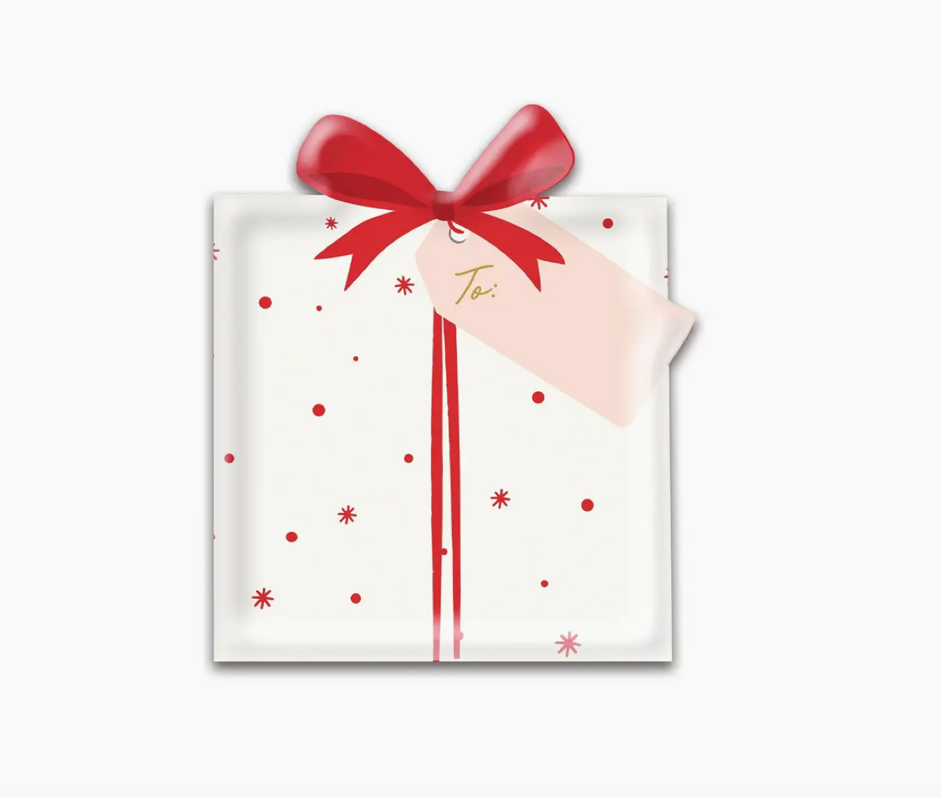 Present Shaped- Paper Plates