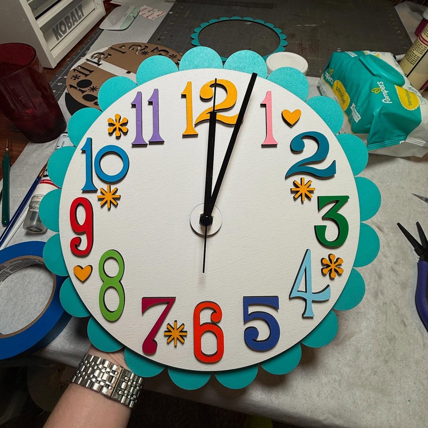 Is this not the cutest clock you&rsquo;ve ever seen? Hard core Mary Blair inspired&hellip;. If you know you know.