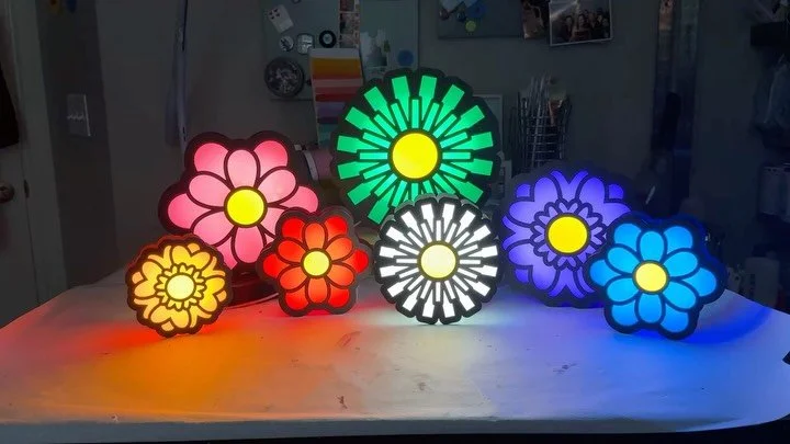 I&rsquo;m not going to lie&mdash;I&rsquo;m pretty proud of these floral light boxes. They&rsquo;ve been living in my brain for a while as I worked through both the design and how to physically bring them to life. Each piece combines 3D printing with 