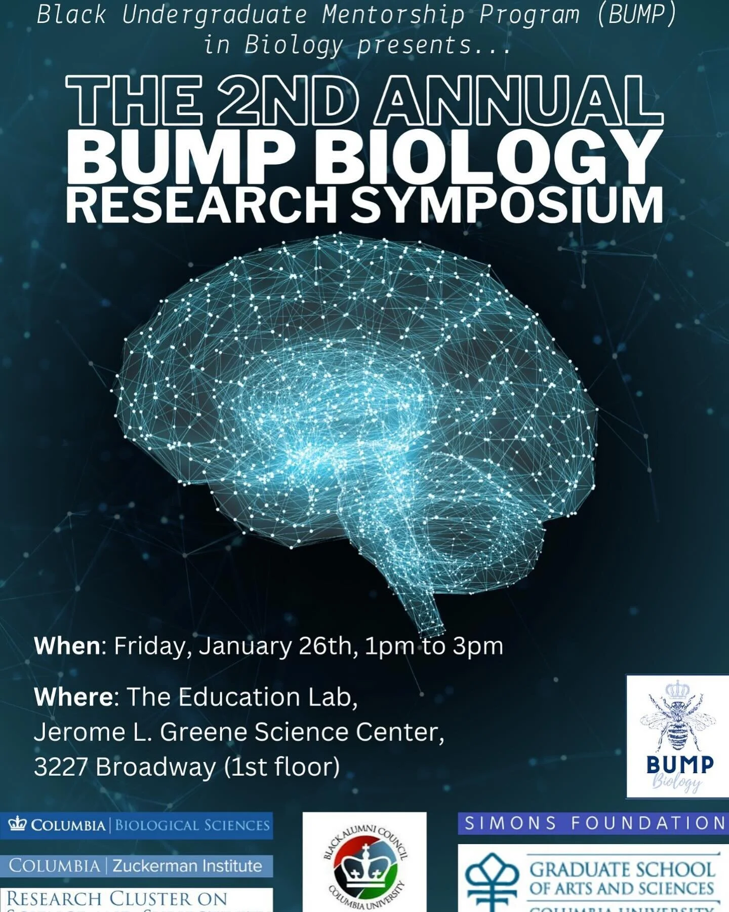 Get ready for inspiration at the 2nd Annual BUMP Symposium! 🚀 Join us to discover the innovative research projects of our amazing mentees. 🧪🔬 Don&rsquo;t miss out on the chance to network and enjoy free refreshments 🍩🥤. See you there! #research 