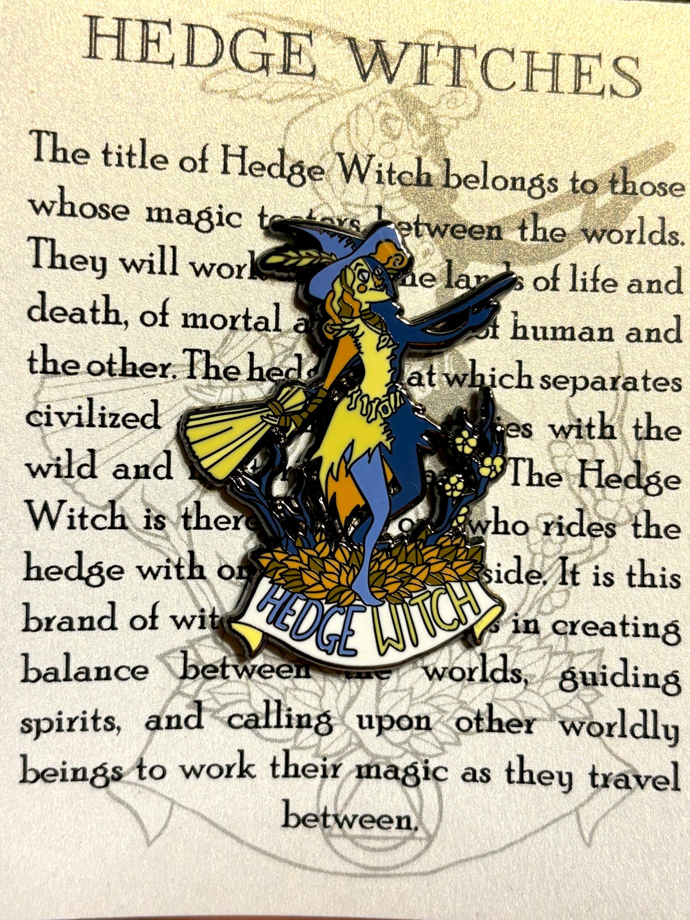 Hedge Witch Enamel Pins