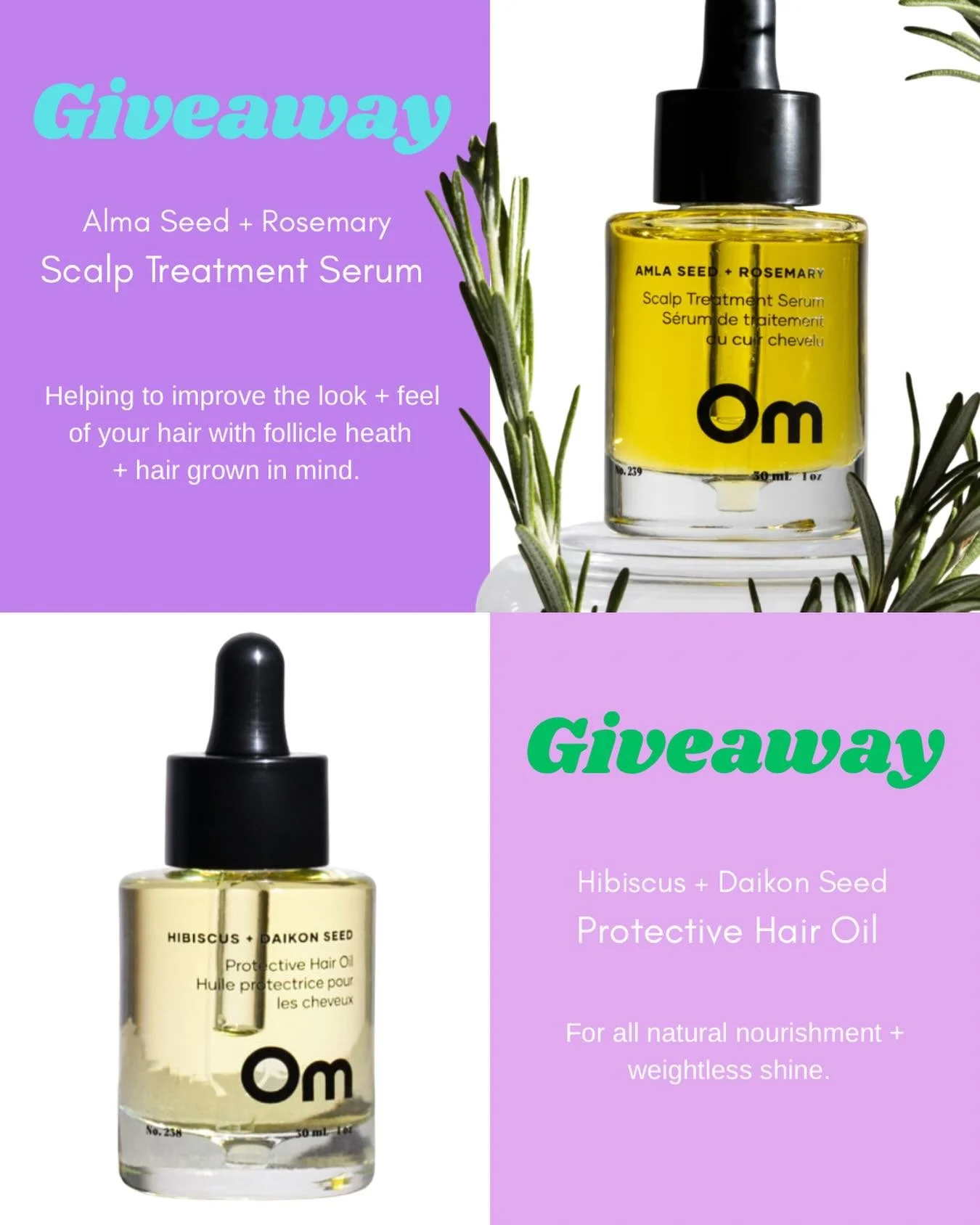To my @om.organics.skincare fan club&hellip;I have some FREE swag for y&rsquo;all ✨ Giving away not one BUT FOUR dropper bottles of liquid hair gold to 4 separate giveaway winners. Chances are good to actually win on an instagram giveaway for once 😂