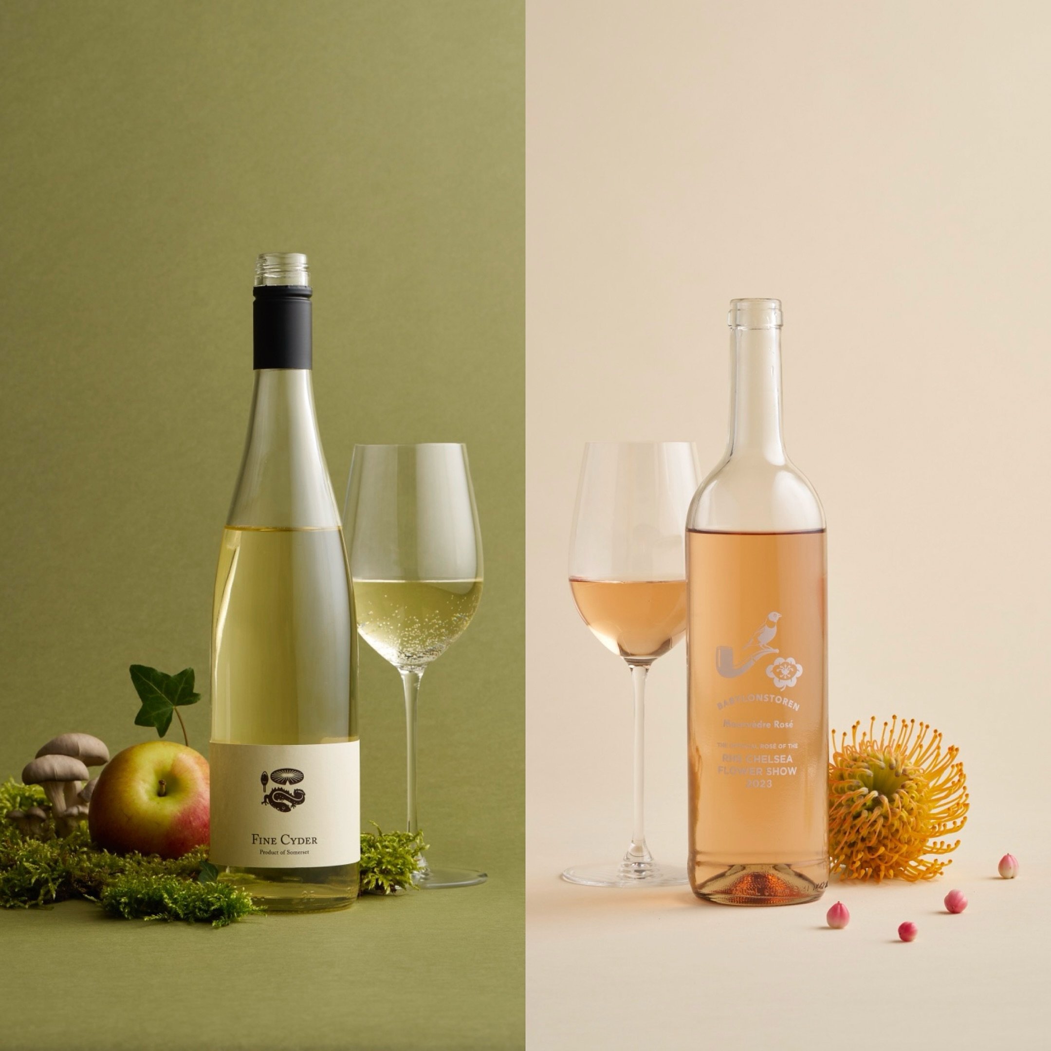 Fine Cyder from @shopthenewt and ros&eacute; from @babylonstoren images for a promotion that is currently running online styling @tokengerman