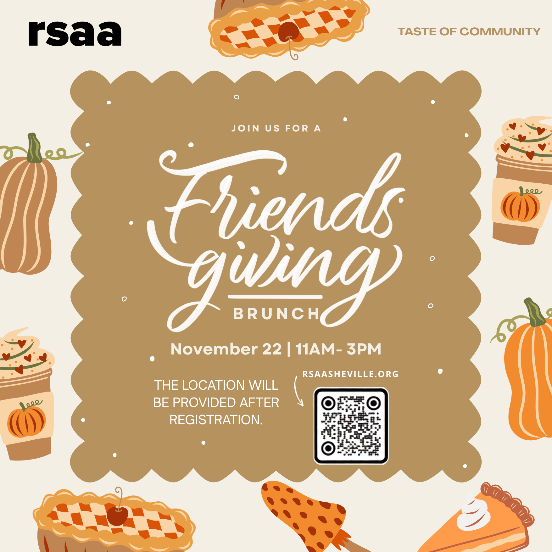 Taste of Community: RSAA Friendsgiving