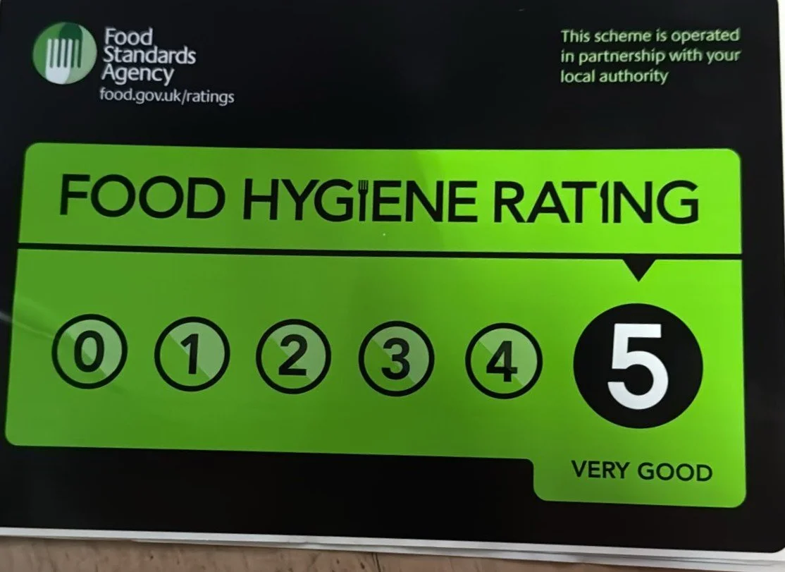 Top Food Hygiene Rating Awarded!