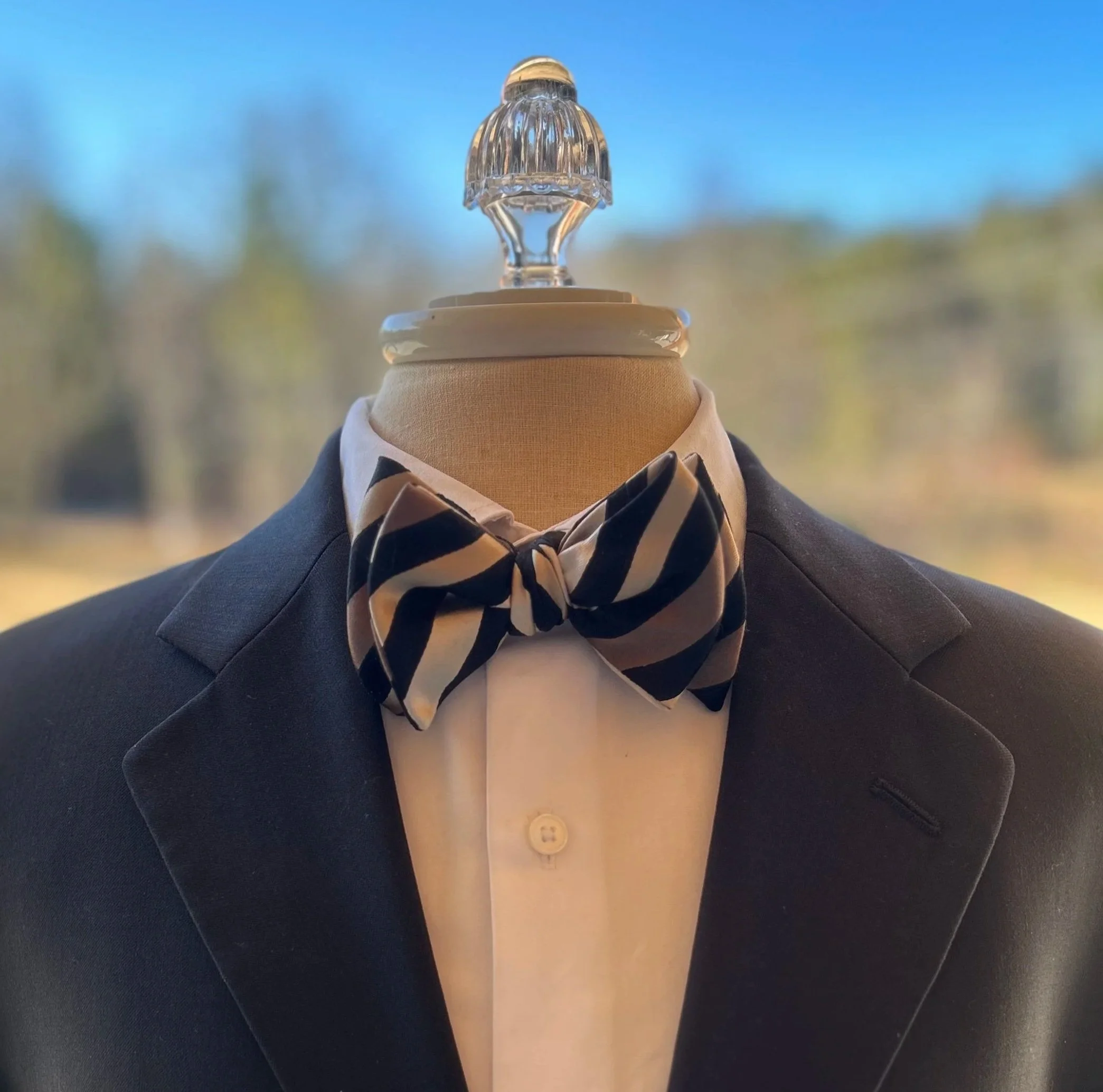 SILK BOW TIE | Black, Gold, Beige Bow Tie | Men's Fashion Accessories | Business Attire | Gentleman Style |