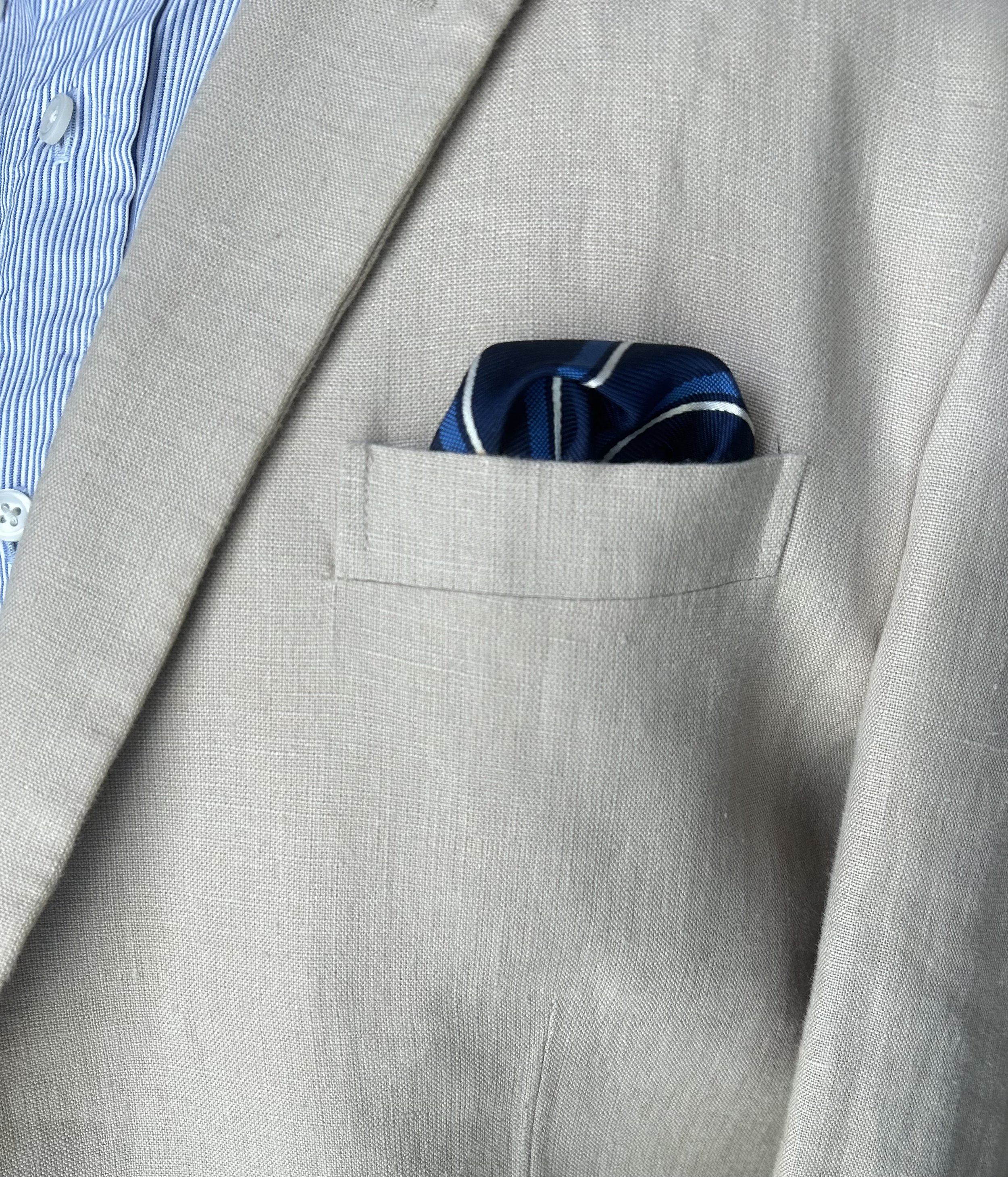Navy, Blue, White Stripe Jacket.jpeg