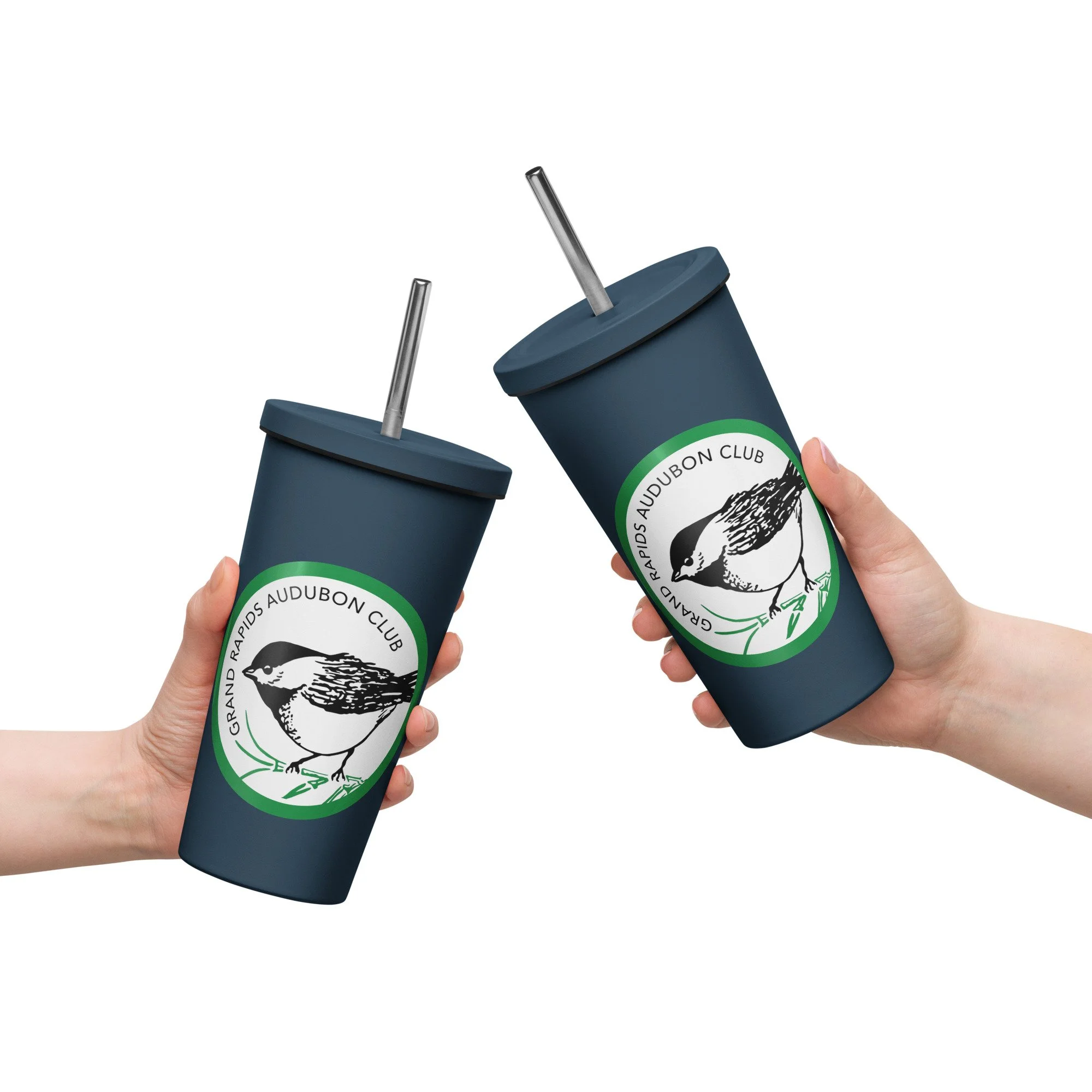Insulated Tumbler w/ Straw (Logo) — Grand Rapids Audubon Club