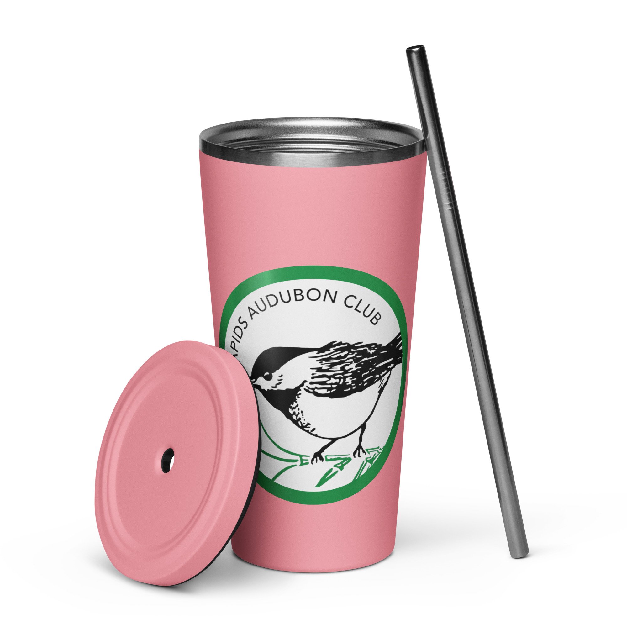 Insulated Tumbler w/ Straw (Logo) — Grand Rapids Audubon Club