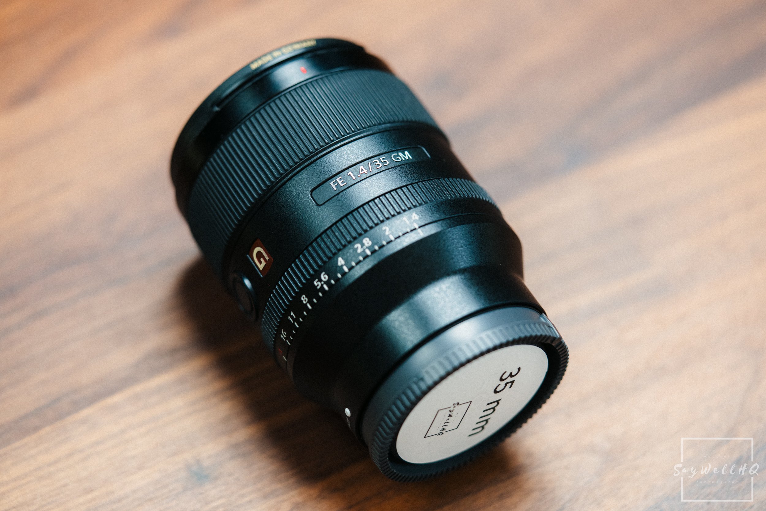 Sony Alpha 35mm F 1.4 GM Lens for wedding photography | Image of the lens