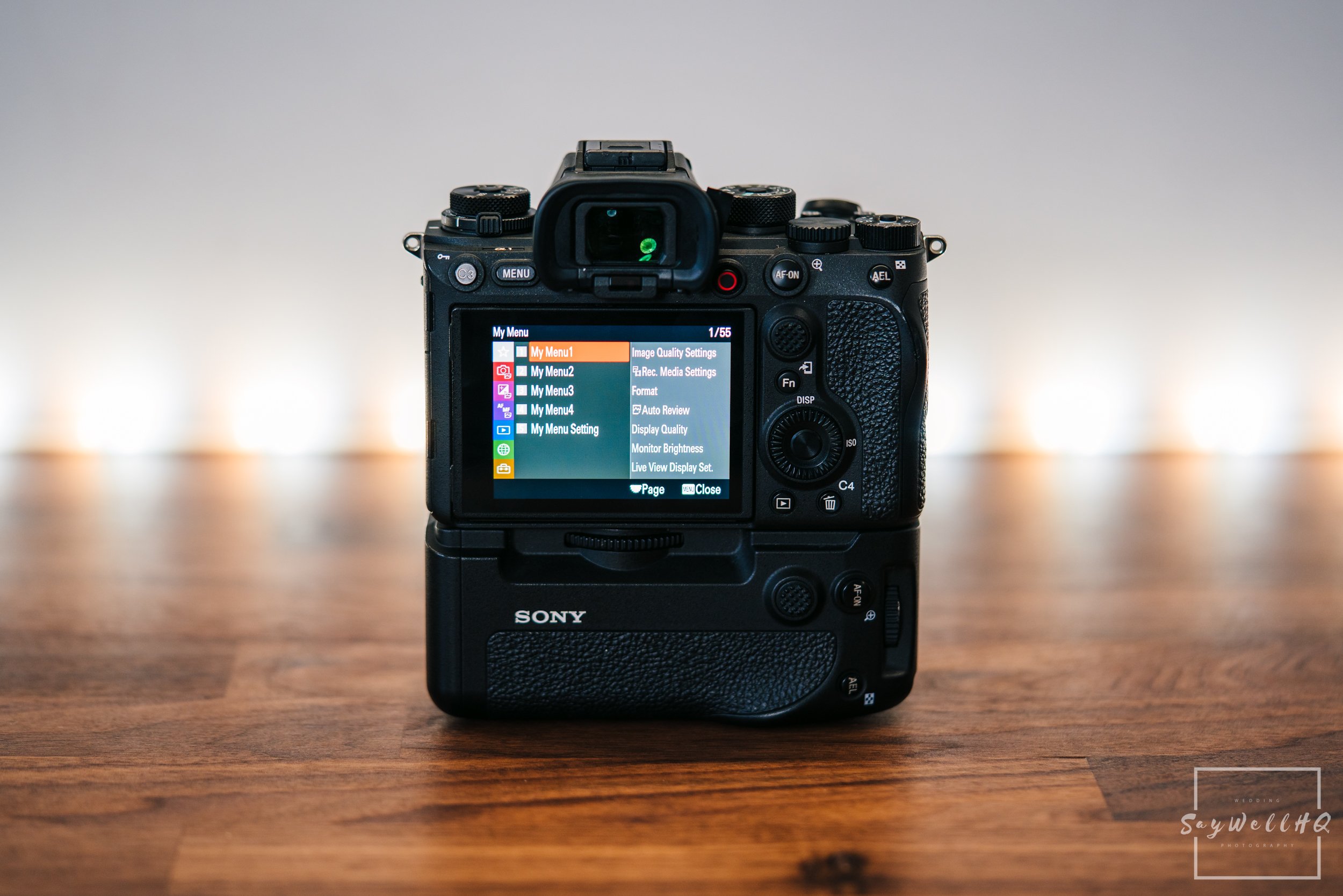 SONY A1 FOR WEDDING PHOTOGRAPHY | Picture showing the 'my menu' settings on the Sony A1 