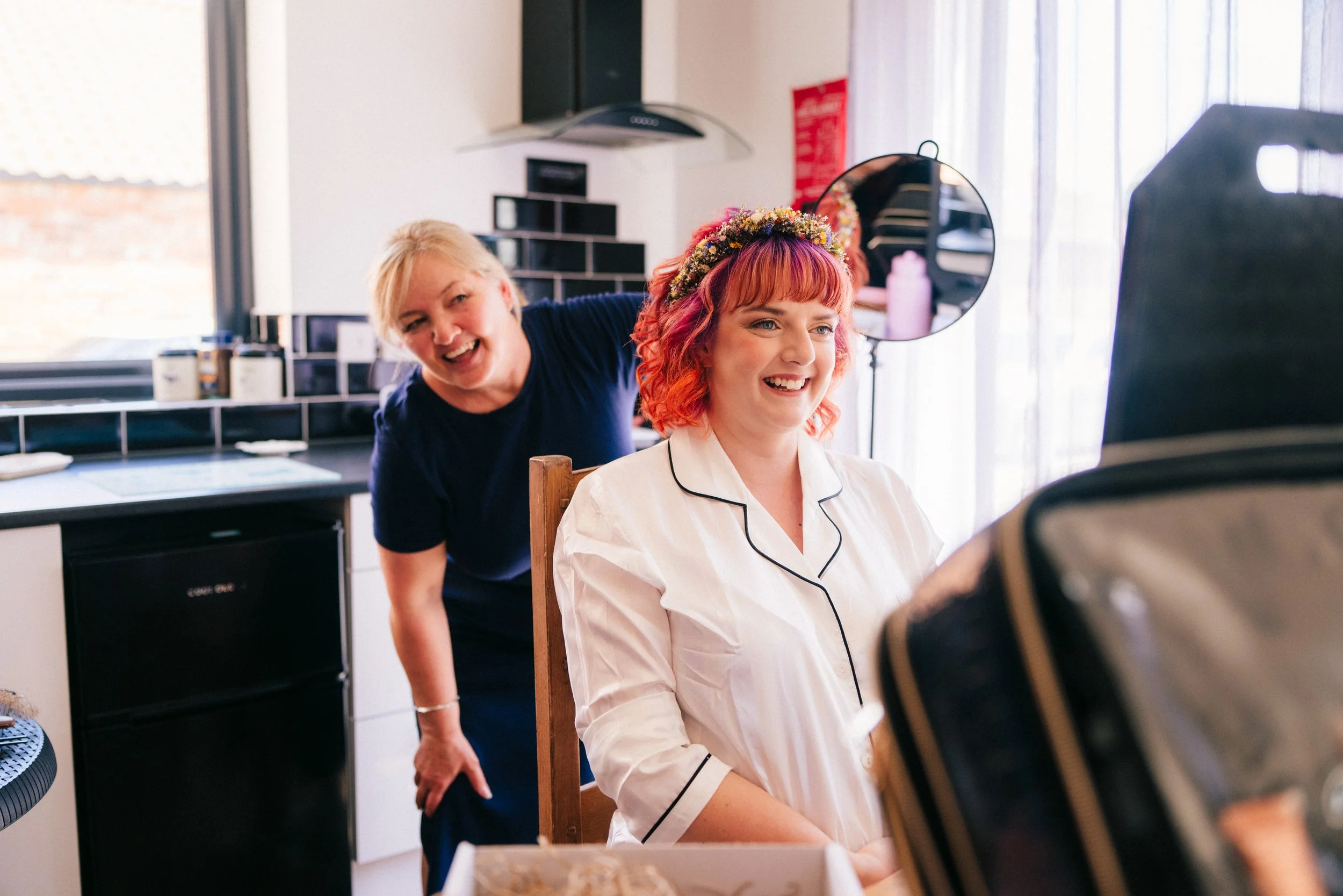 PHEASANTRY BREWERY WEDDING PHOTOGRAPHER - bride getting ready on the morning of her wedding