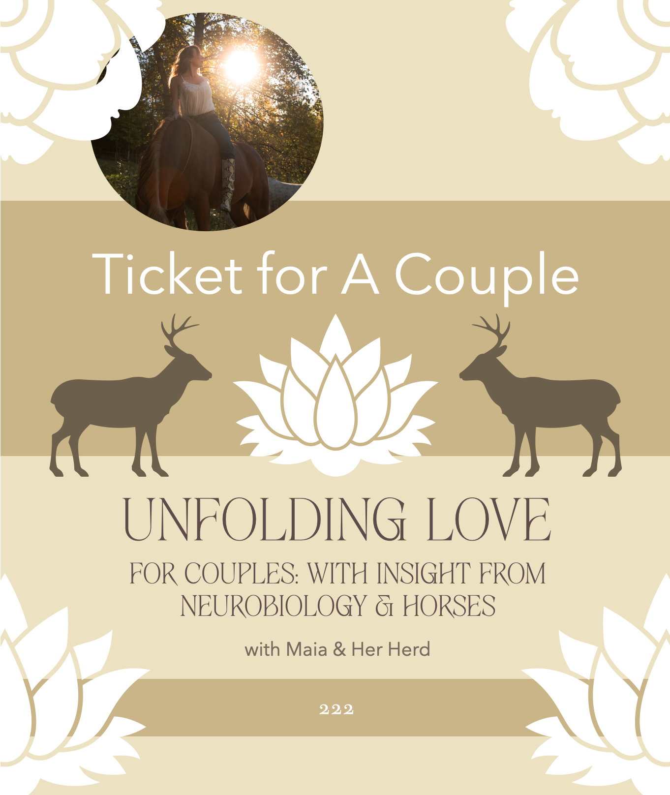 Unfolding Love Workshop Deer Ticket