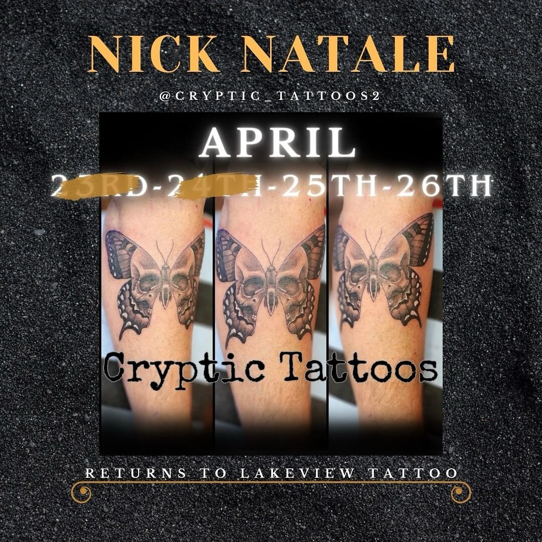 Nick&rsquo;s upcoming visit to Lakeview Tattoo is filling up - Contact us to book your next tattoo with Nick today!

IG: @cryptic_tattoos2
FB: Cryptic Tattoos

#blackandgraytattoo #surrealismtattoos #colortattoos #horrortattoos #finelinetattoos #geom