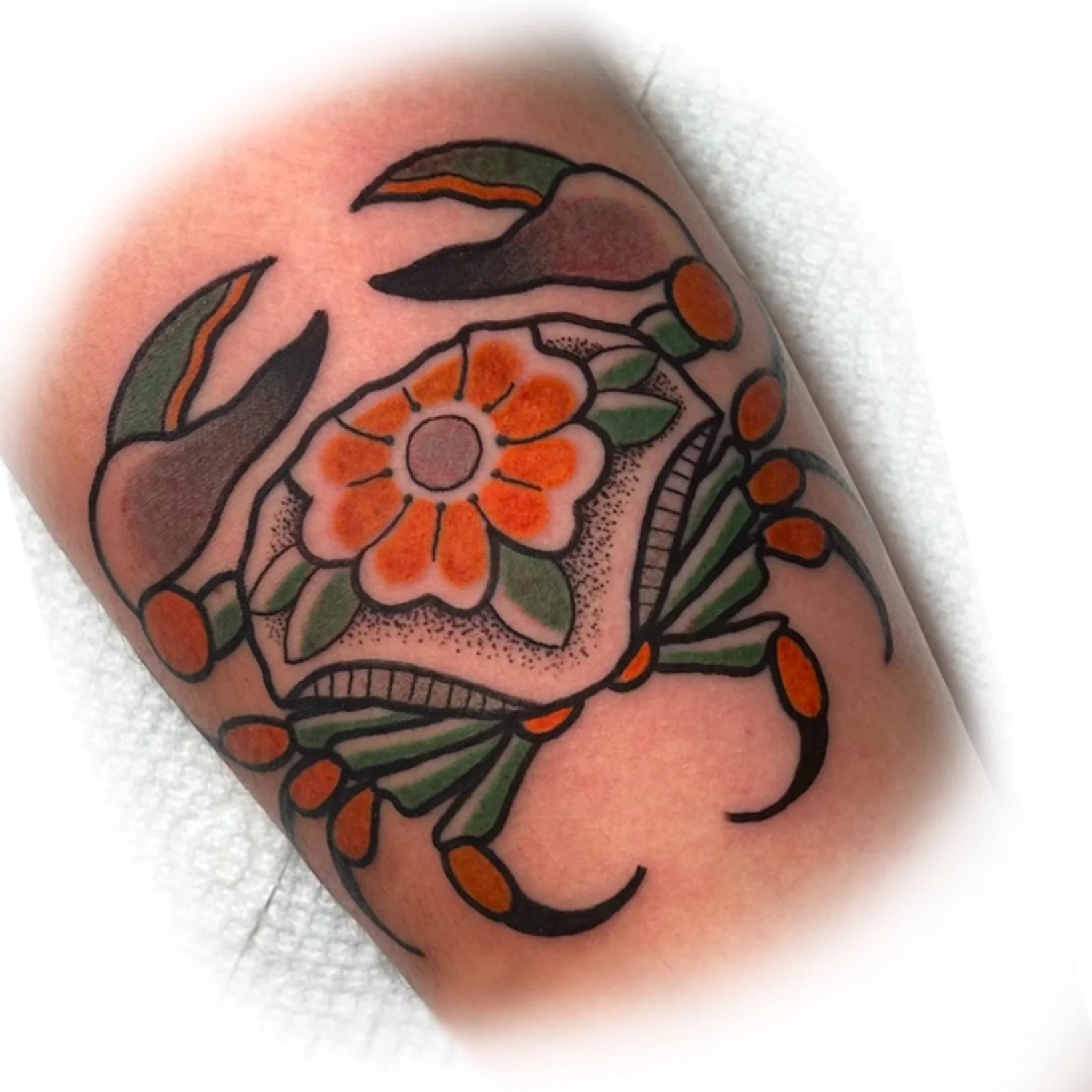 Only good crabs here&hellip;

@toddshowdown 💀 @toddshowdownflash 🦀 www.ToddShowdown.com 
www.LakeviewTattoo.com ⚓️ Contact@LakeviewTattoo.com 

#neotradtattoos #ftcollins #windsor #denver #colorado